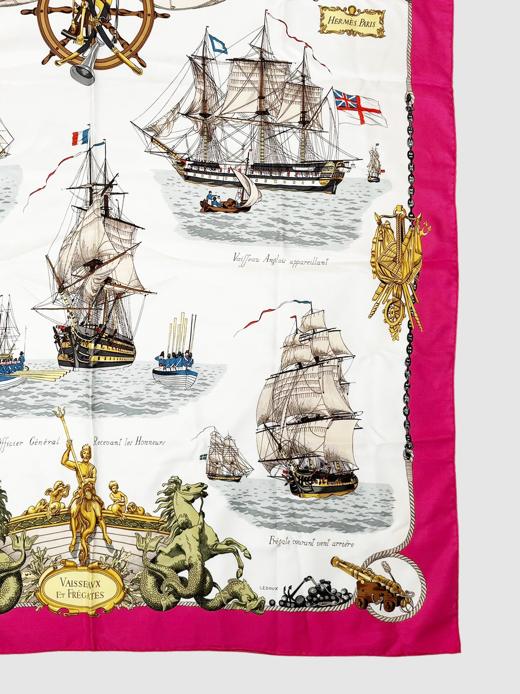 1964 "Vaisseaux et Frégates" Silk Scarf