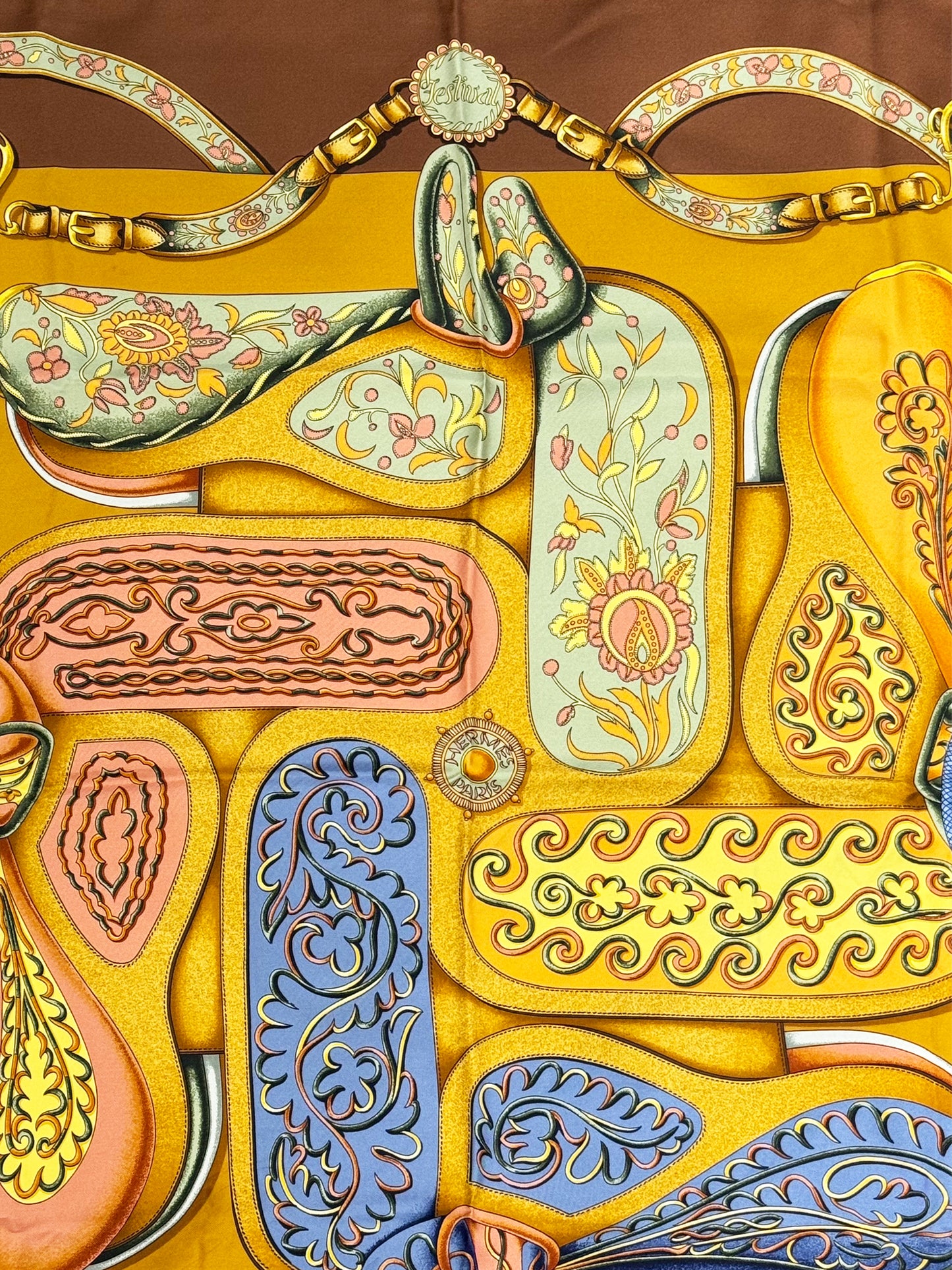 "Festival des Amazones" Silk Scarf