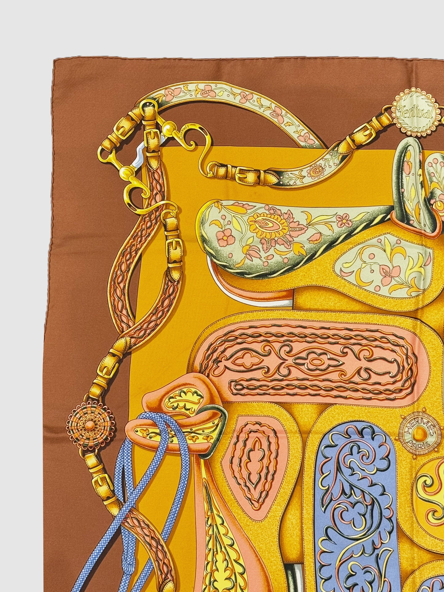 "Festival des Amazones" Silk Scarf