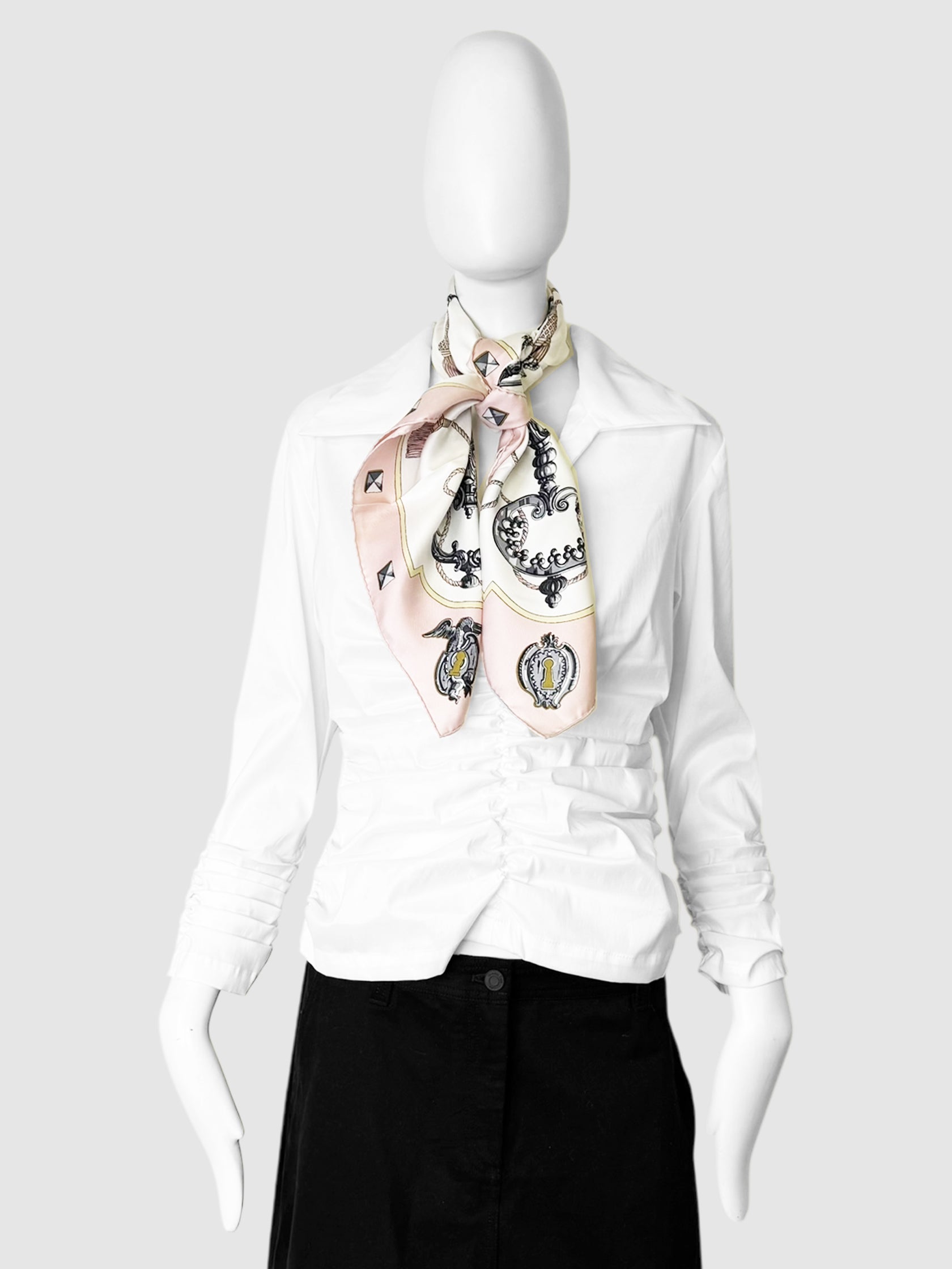 "Les Cles" Silk Scarf