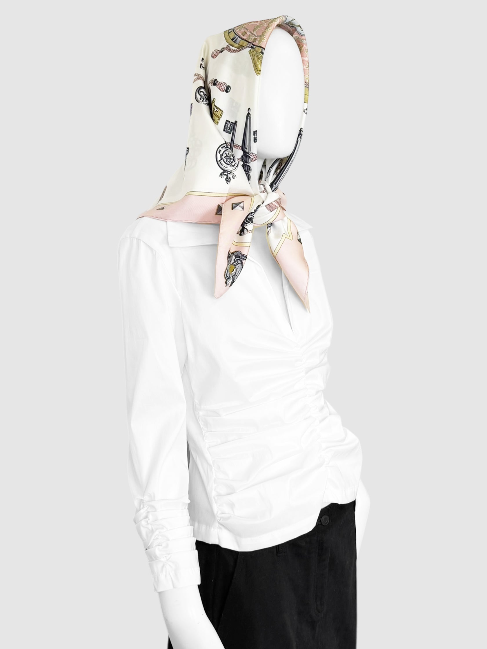 "Les Cles" Silk Scarf