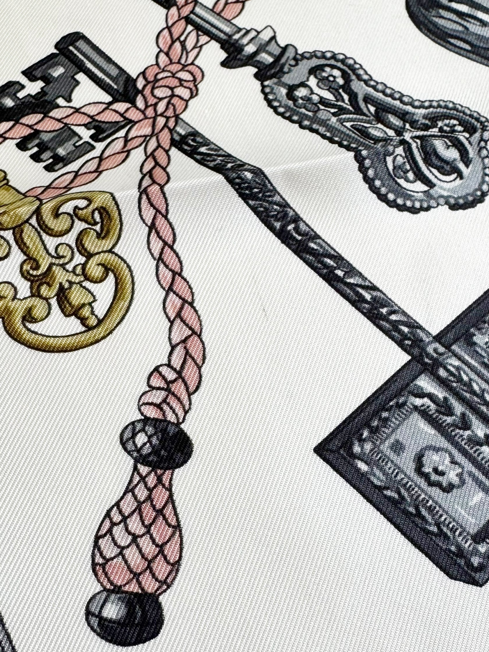 "Les Cles" Silk Scarf