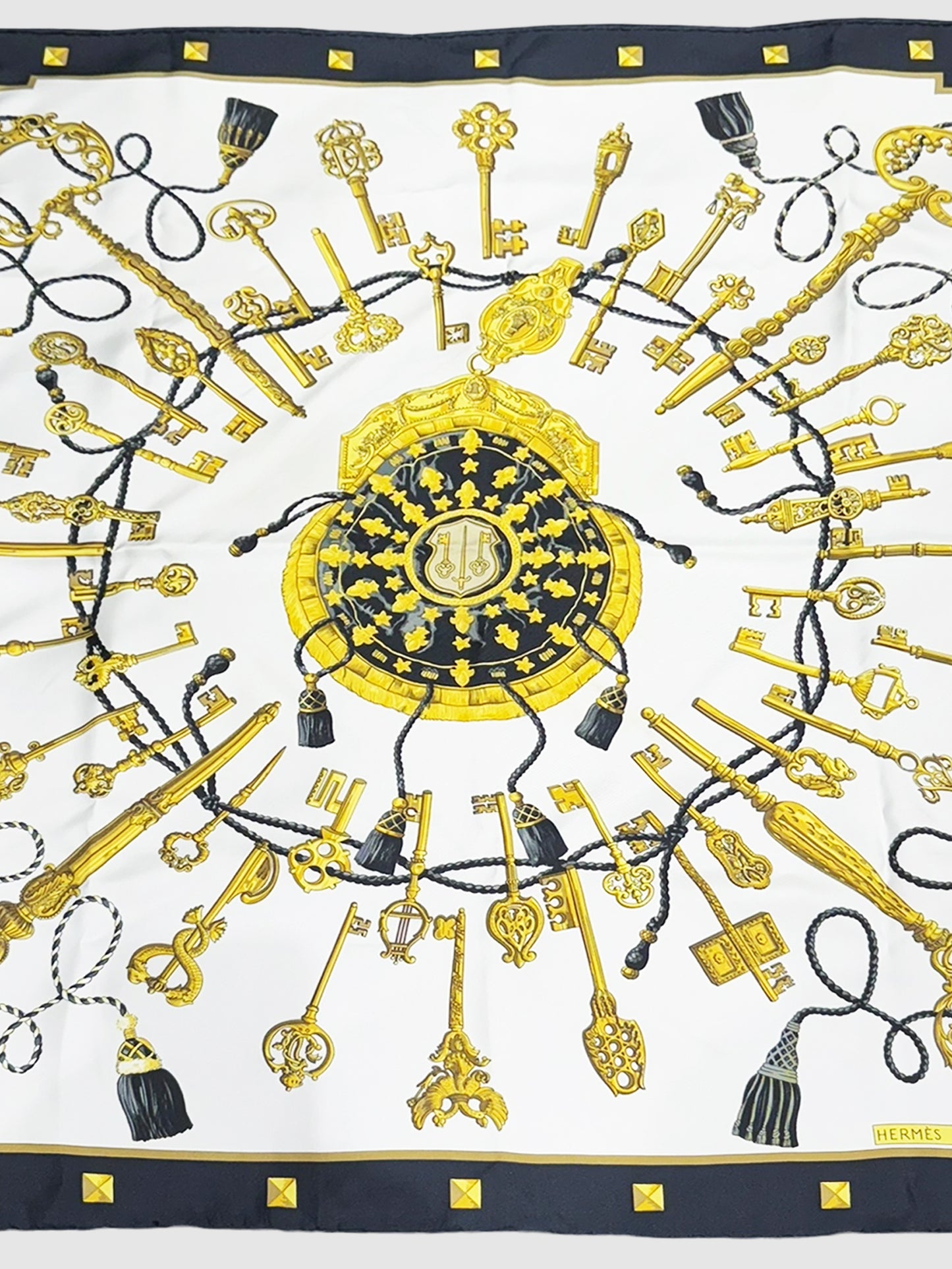 "Les Cles" Silk Scarf