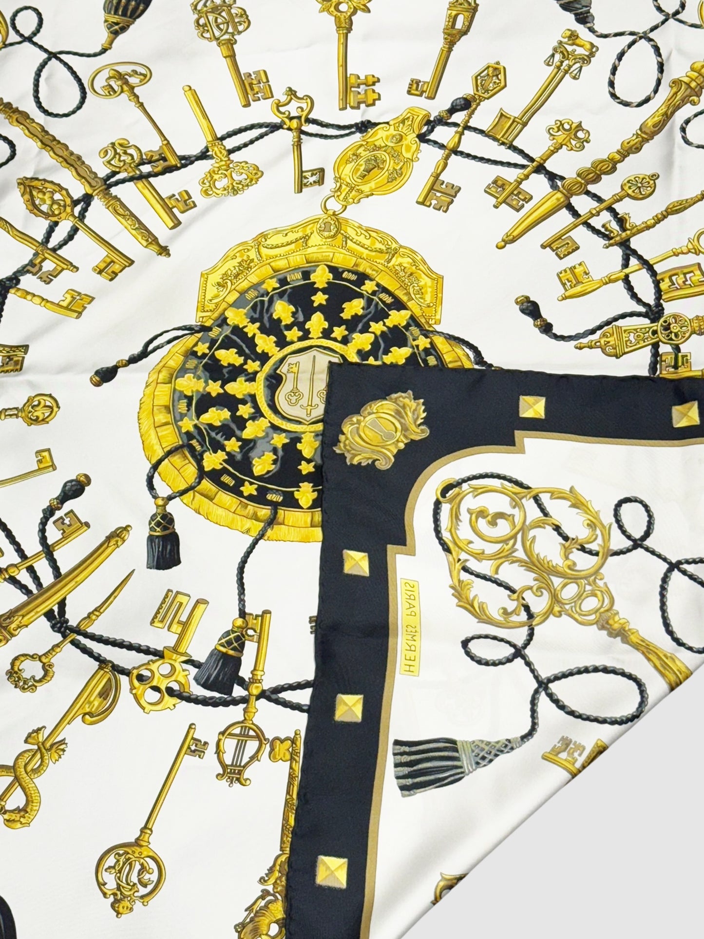 "Les Cles" Silk Scarf