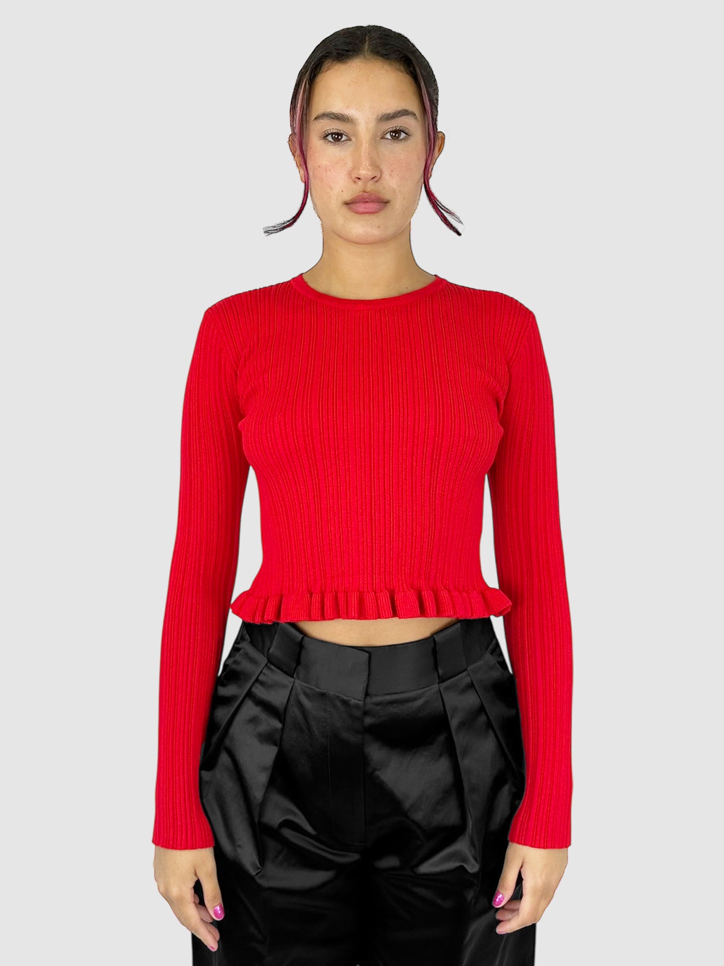 Ruffle Trim Top