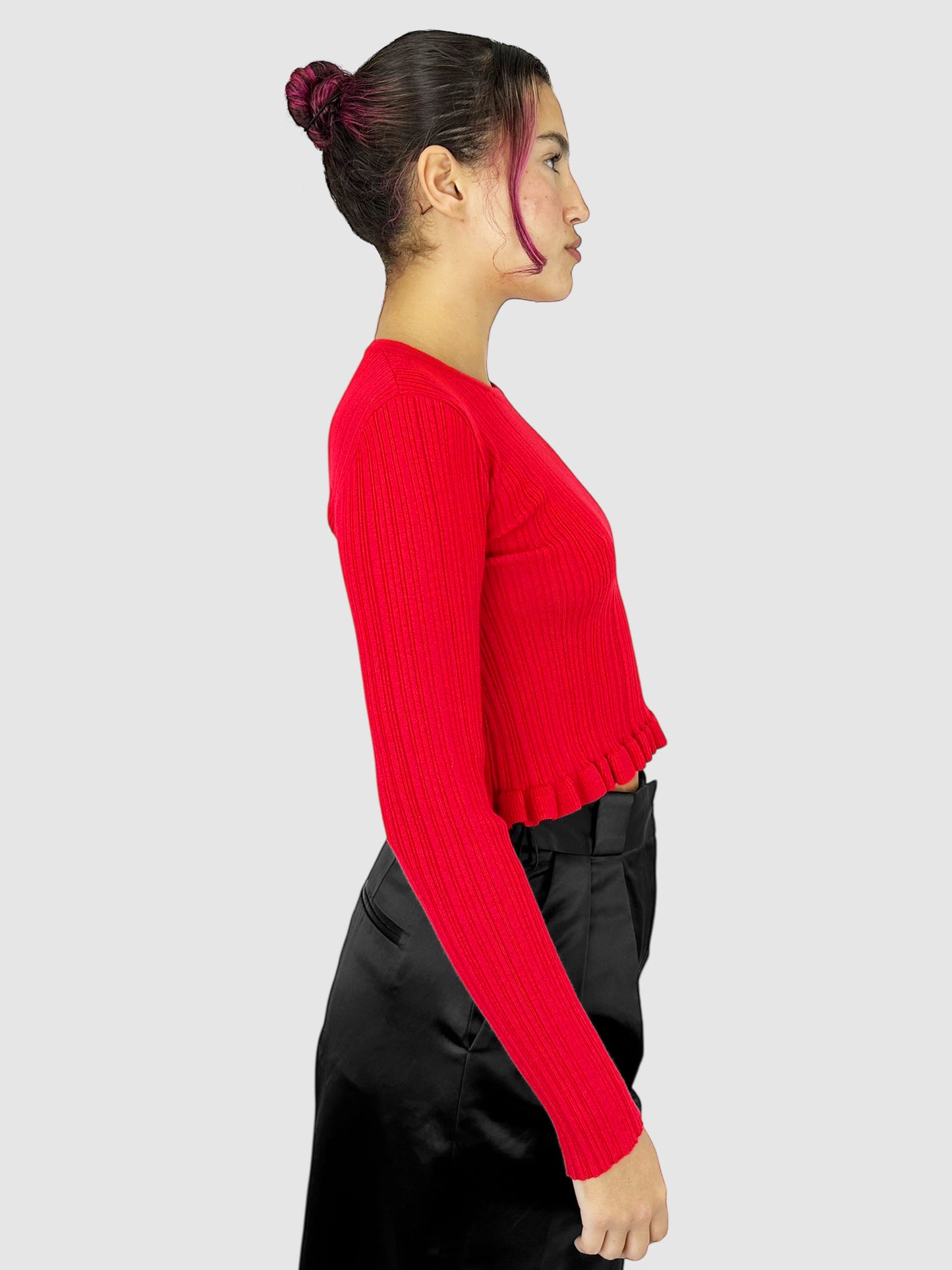 Ruffle Trim Top