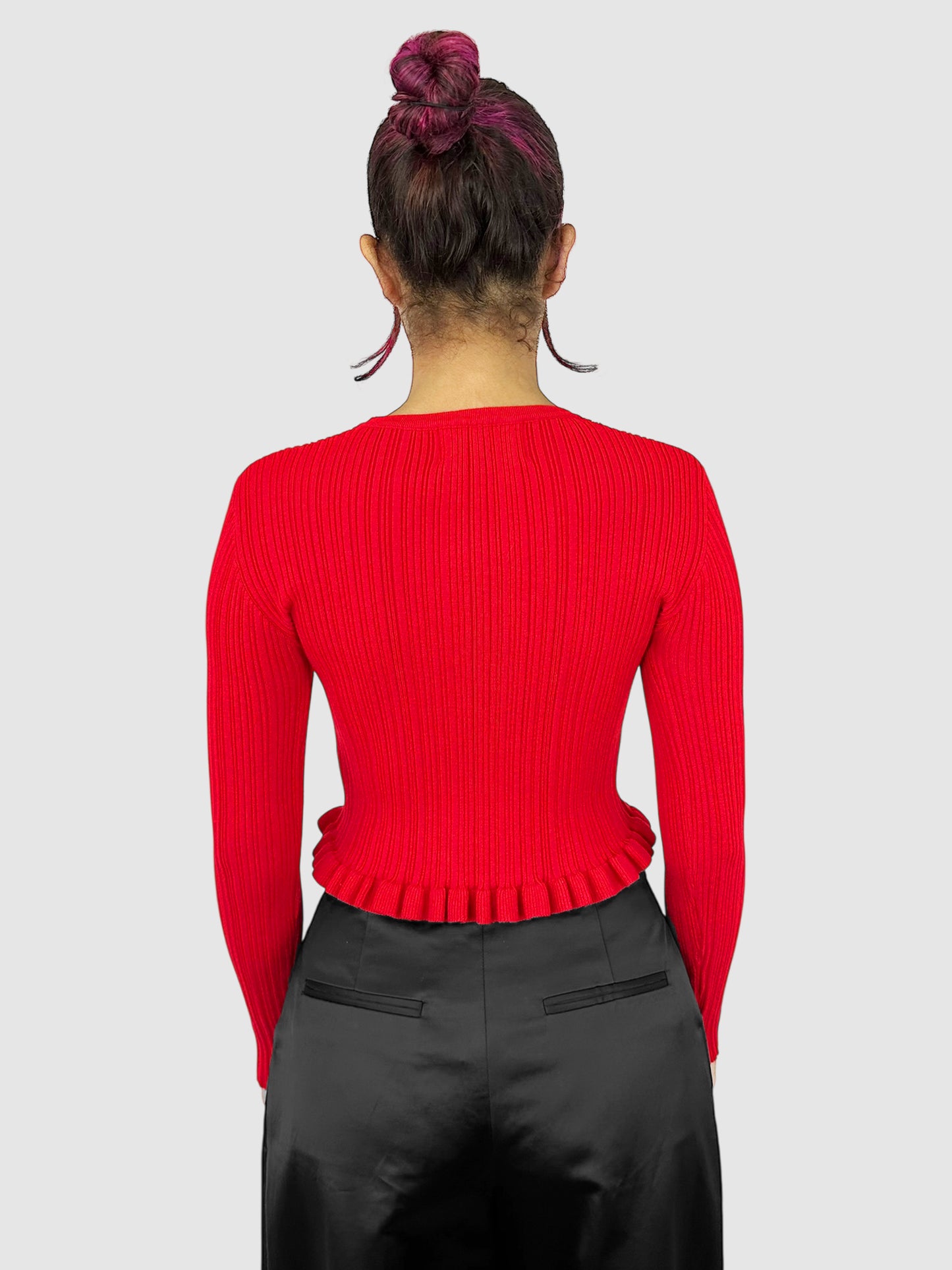 Ruffle Trim Top