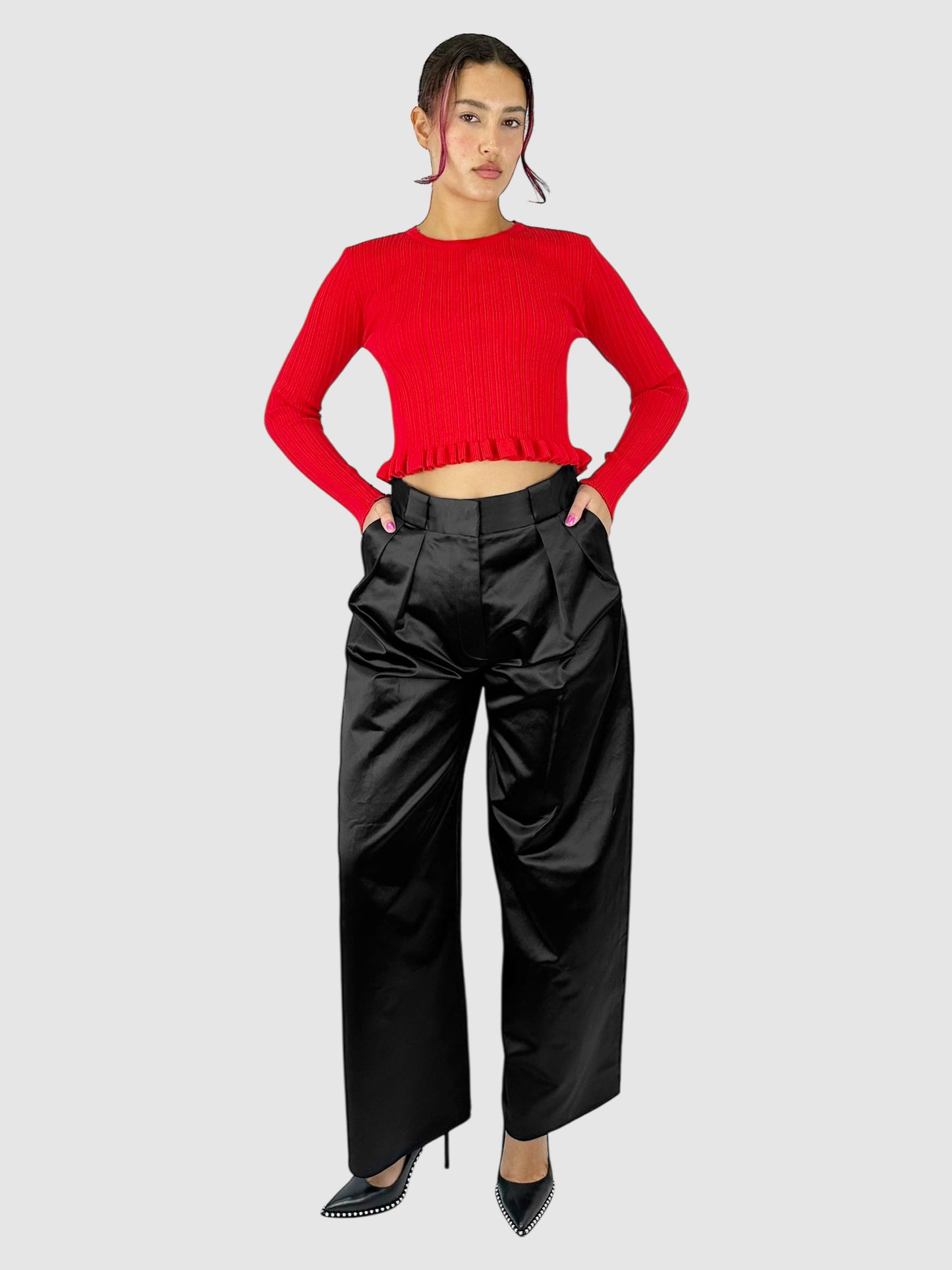 Ruffle Trim Top