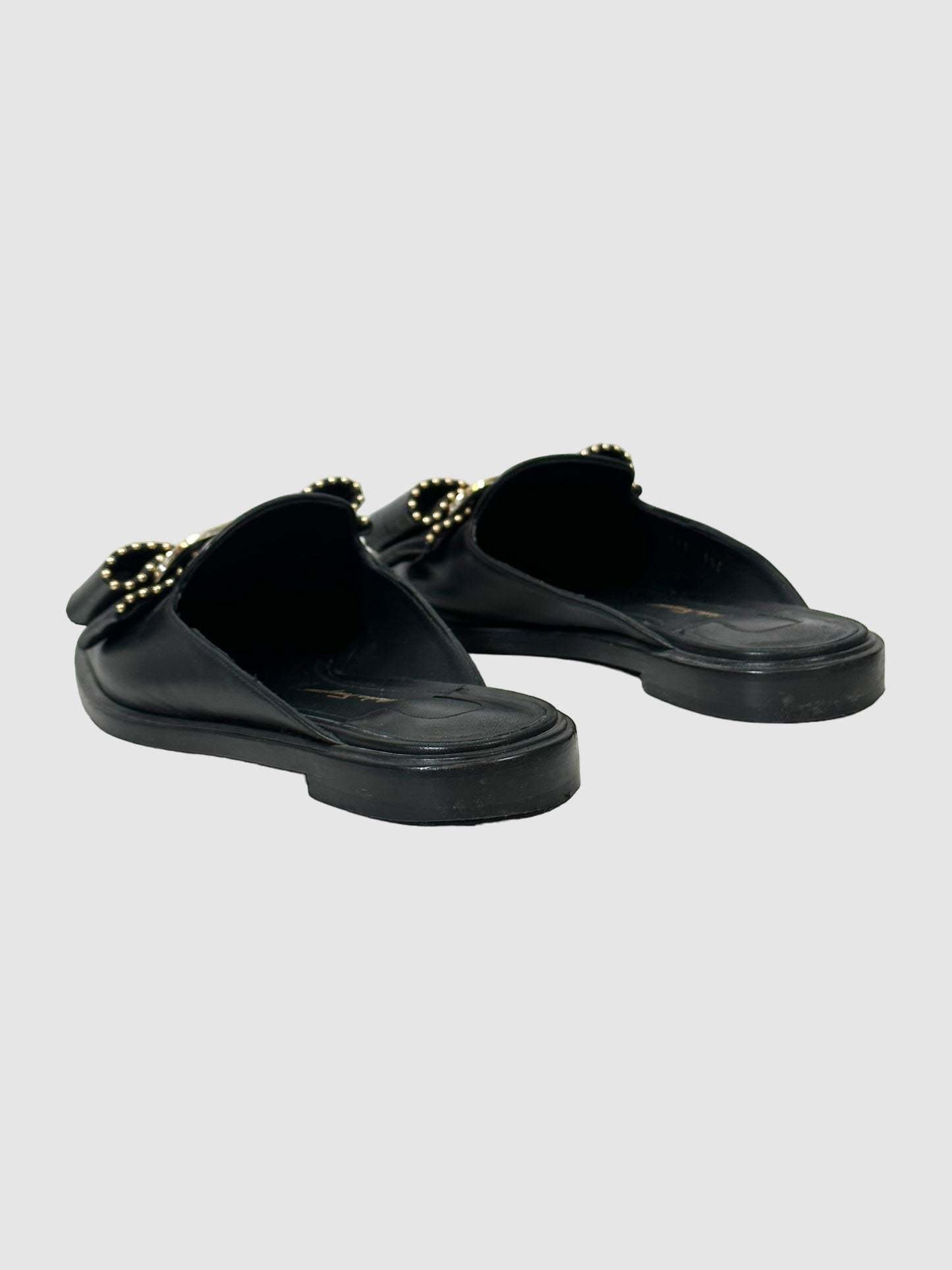Bow Accent Mules - Size 6.5