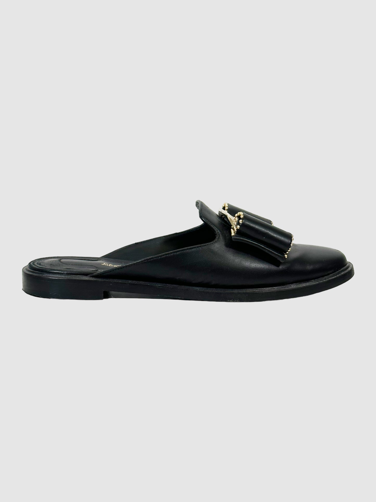 Bow Accent Mules - Size 6.5