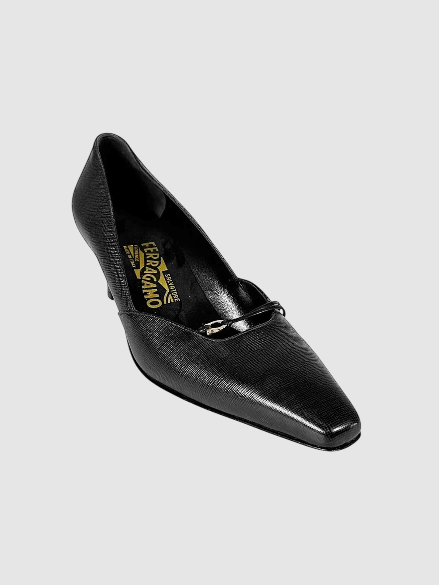 Leather Kitten Heels