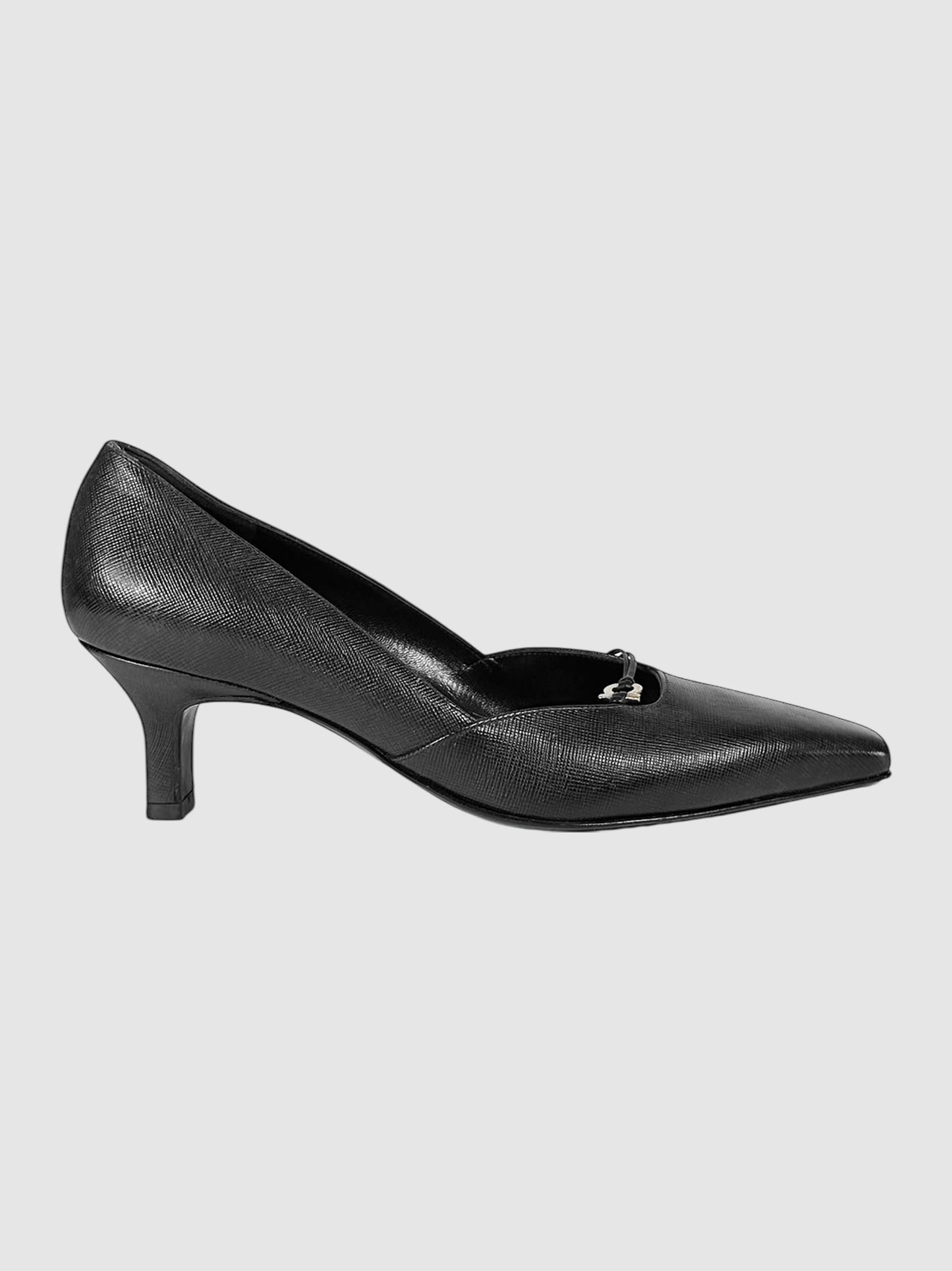 Leather Kitten Heels