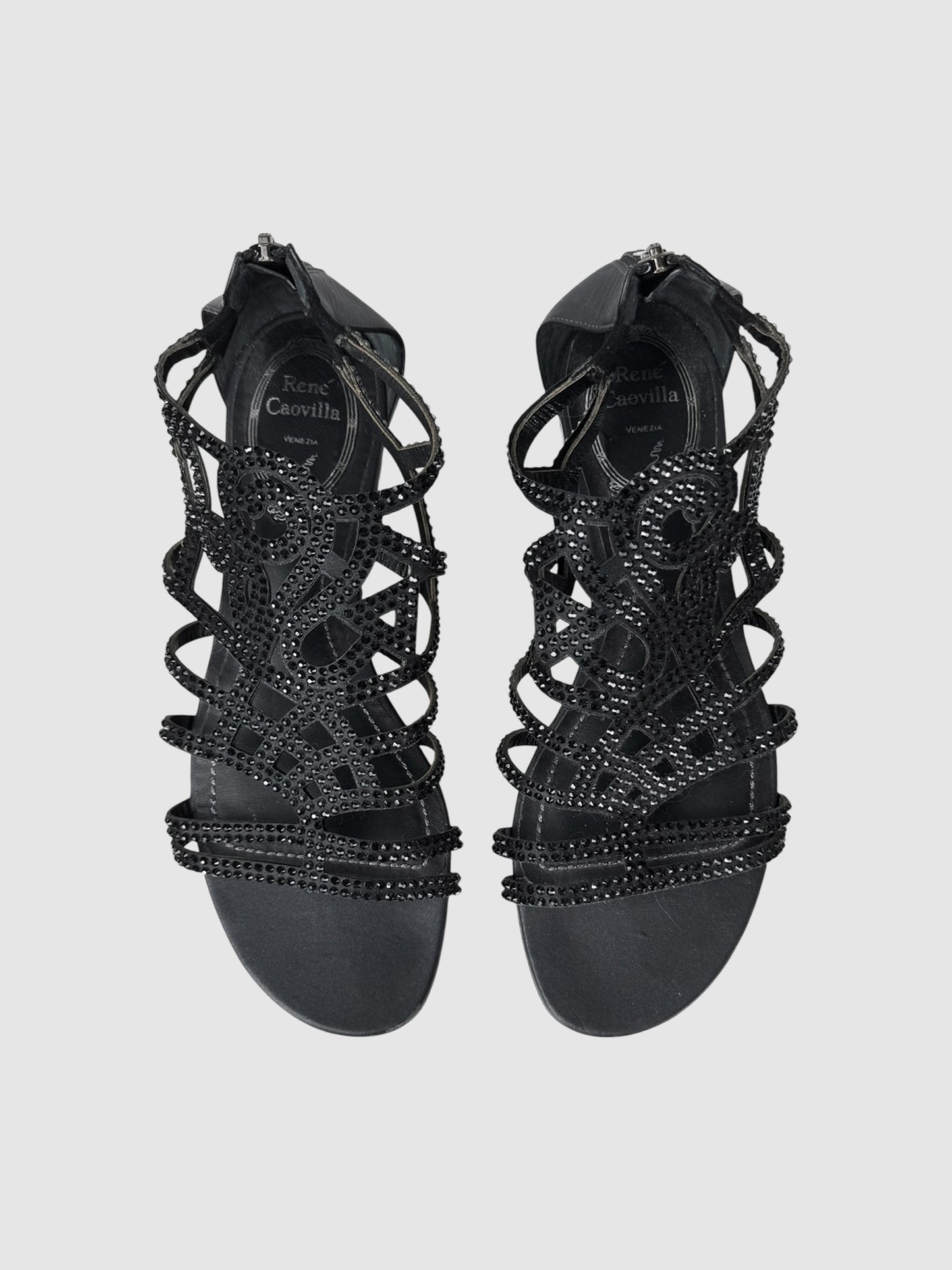 Crystal Gladiator Sandals