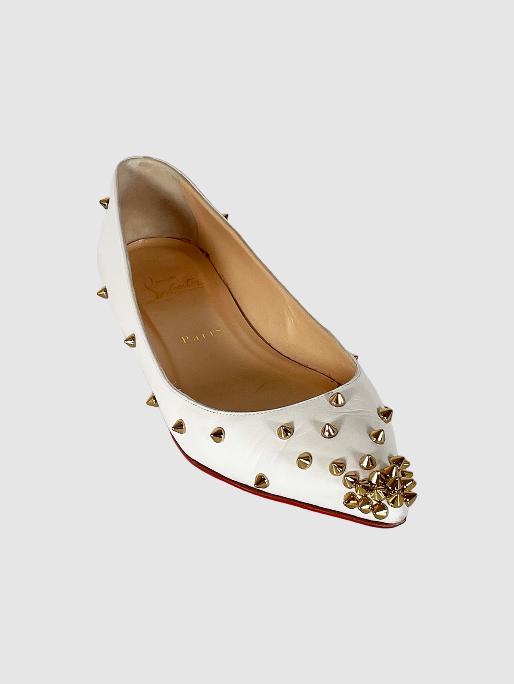 Studded Ballerina Flats - Size 8.5