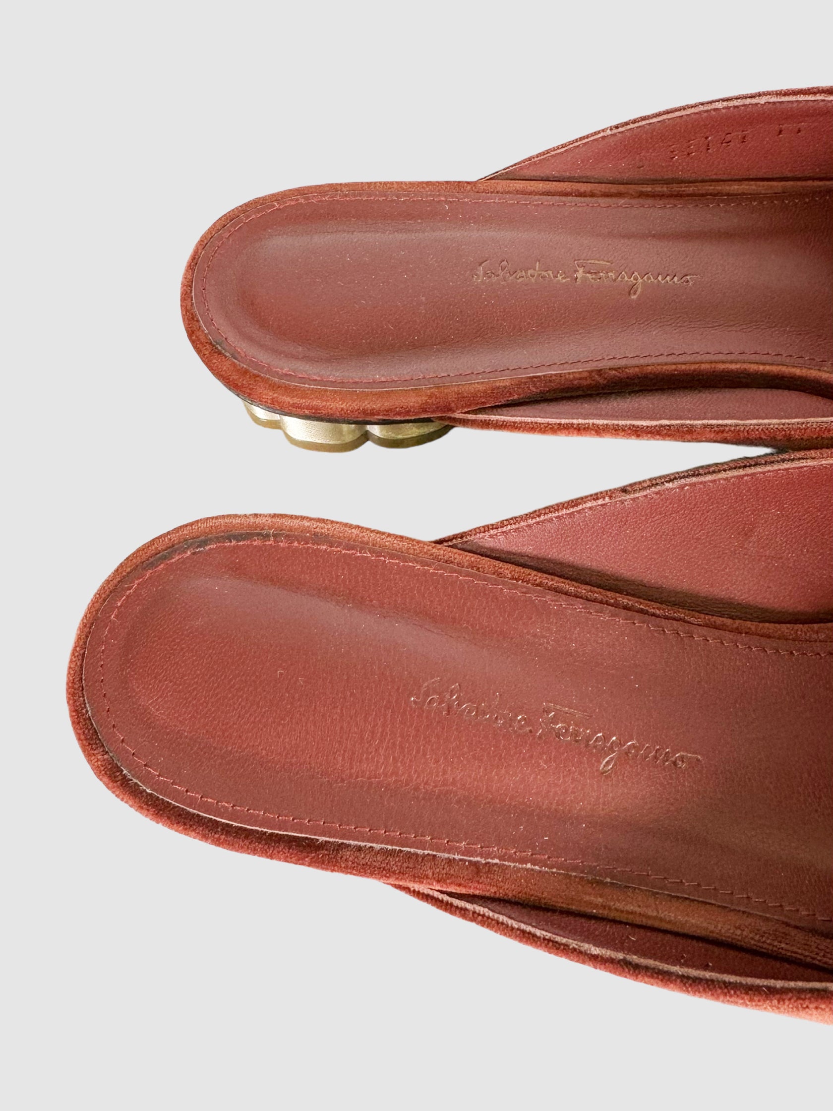Velvet Mules - Size 11