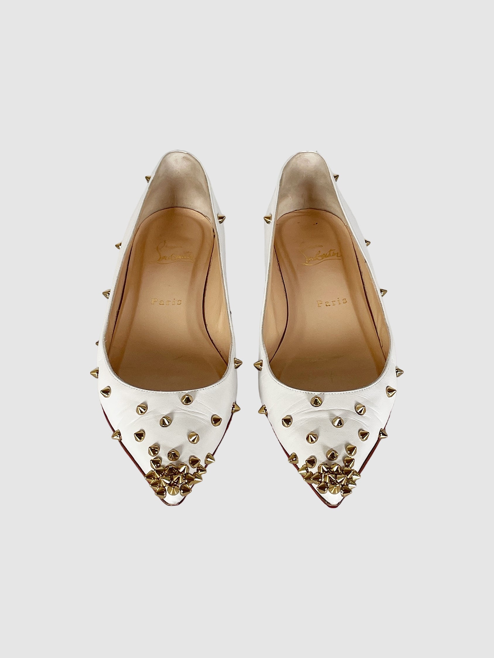 Studded Ballerina Flats - Size 8.5