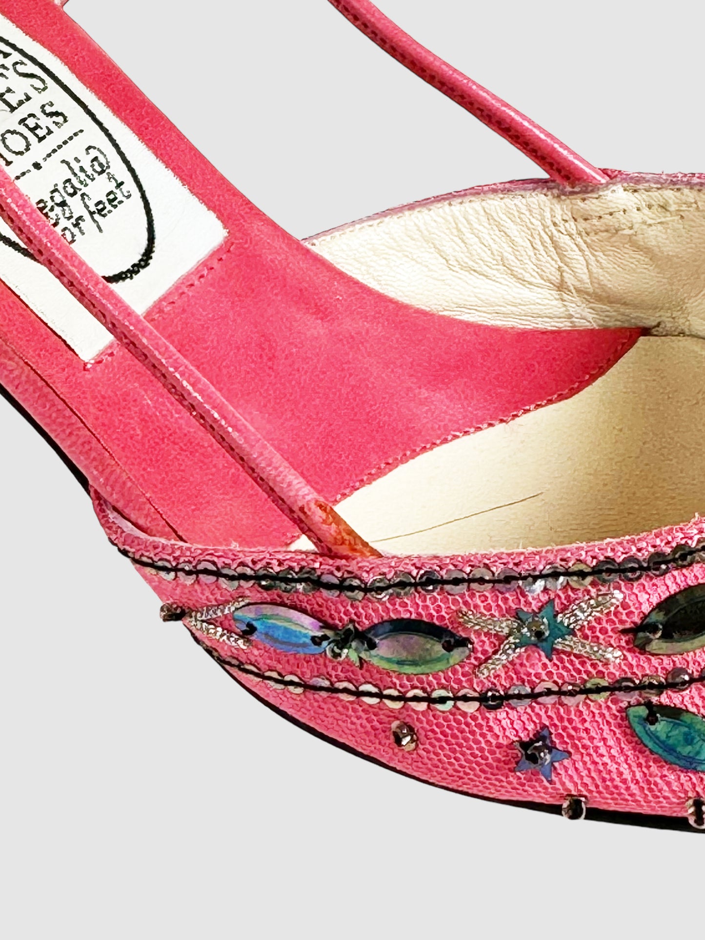 Sequin Kitten Heels - Size 39