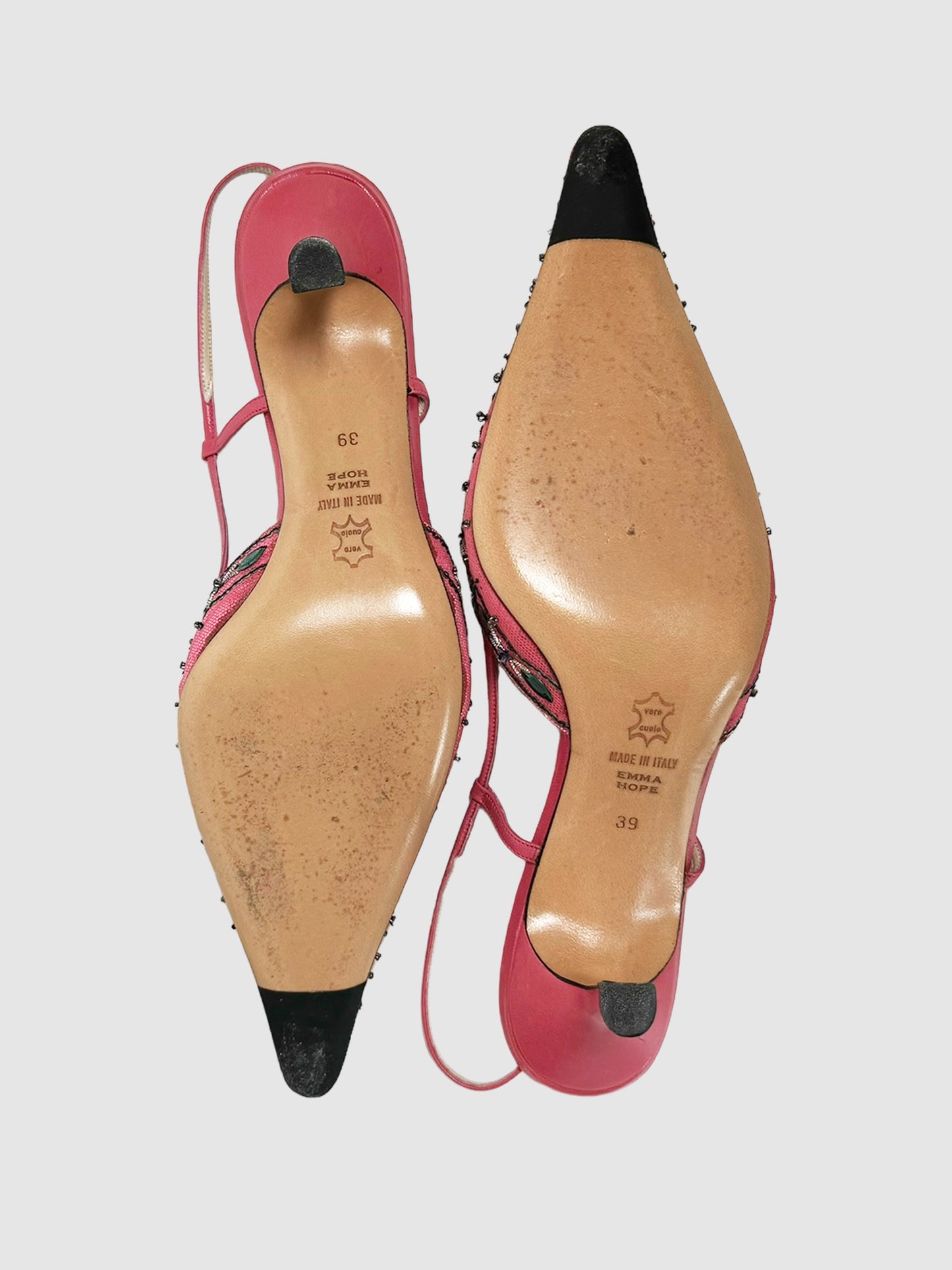 Sequin Kitten Heels - Size 39