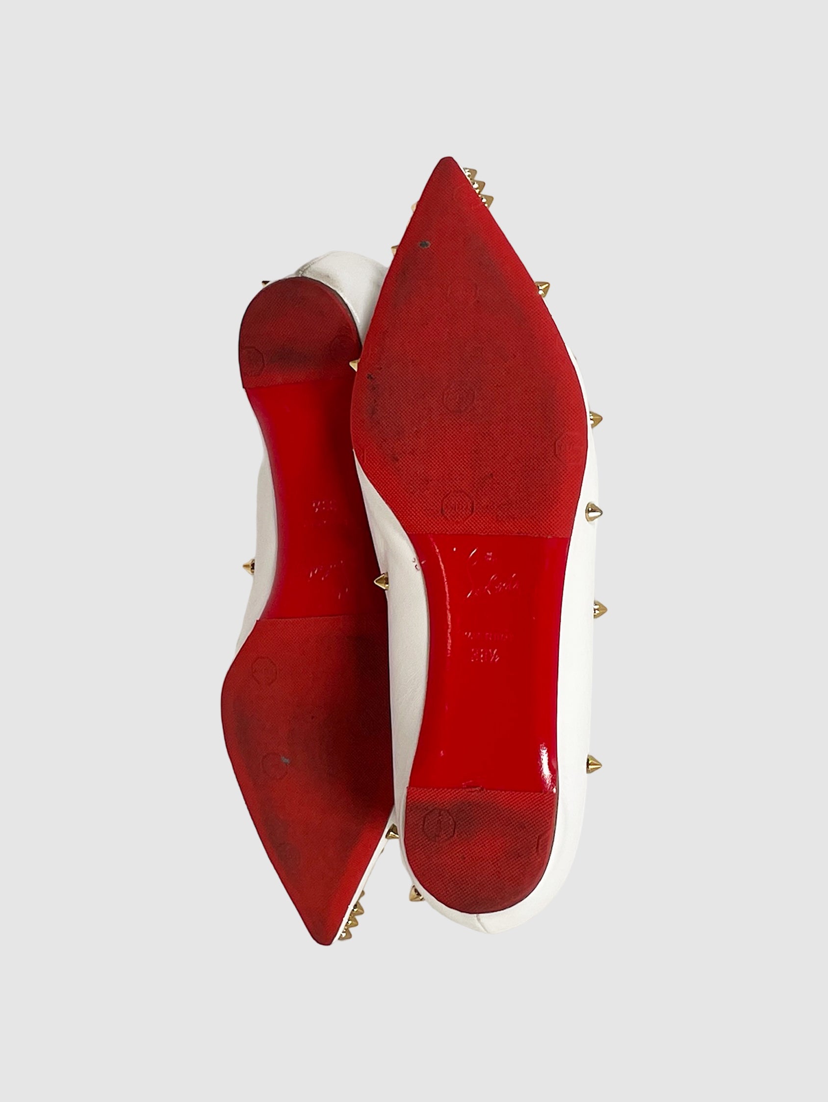 Studded Ballerina Flats - Size 8.5