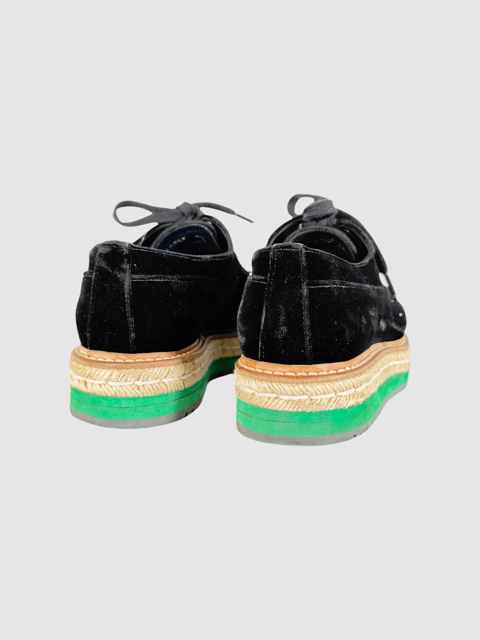 Velvet Studded Sneakers