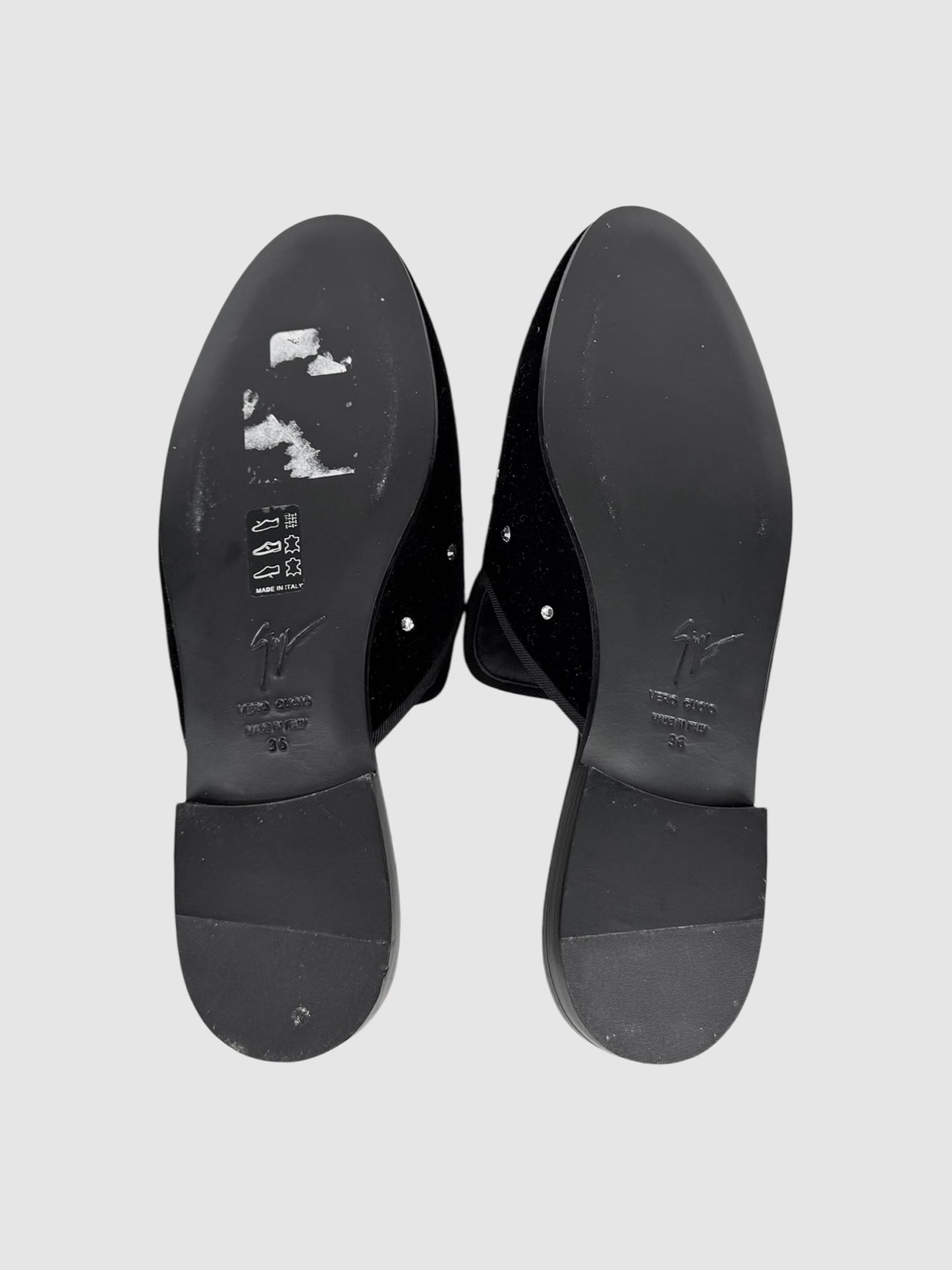 Jewel Velvet Mules