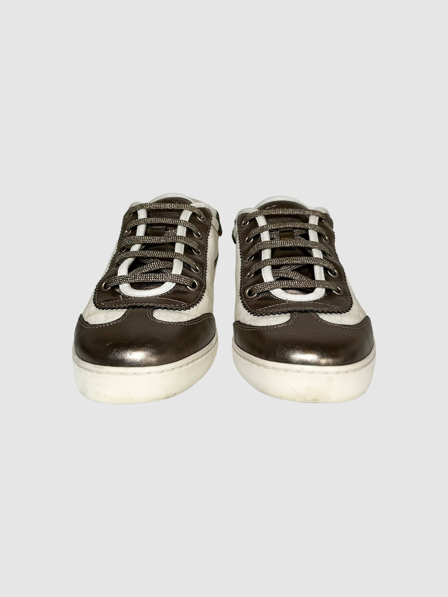 Metallic Canvas Sneakers - Size 39