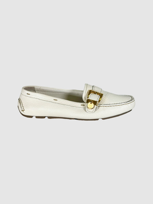 Leather Loafers with Buckle - Size 36.5