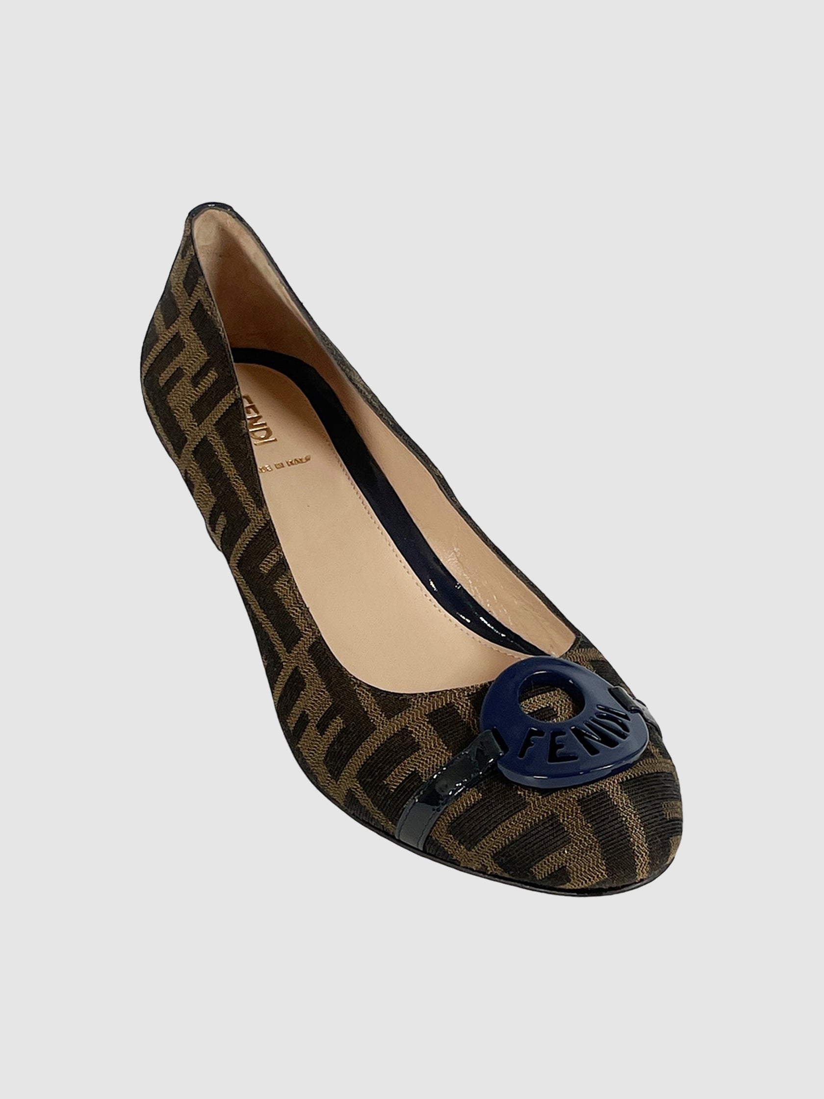 Zucca Monogram Wedges - Size 41