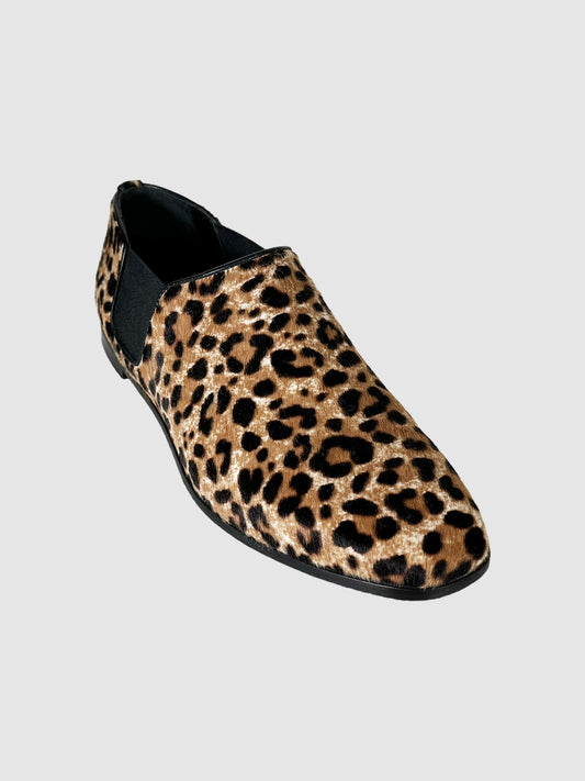 Jimmy Choo Leopard Print Loafers - Size 39