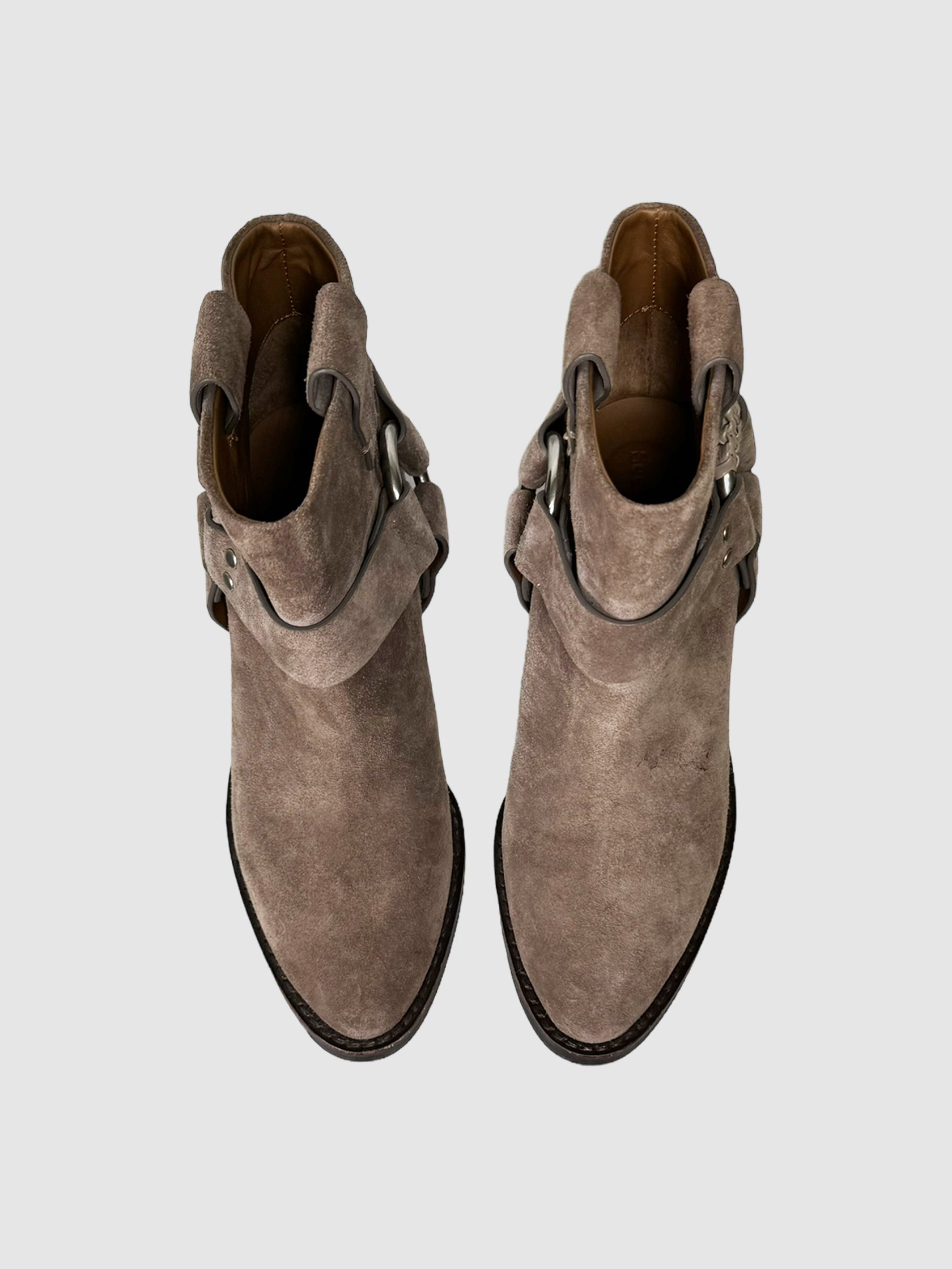 Suede Ankle Boots - Size 37