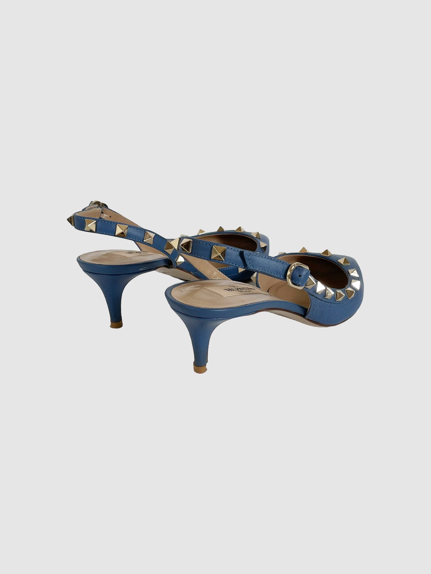 Slingback Rockstud Pumps - Size 7.5