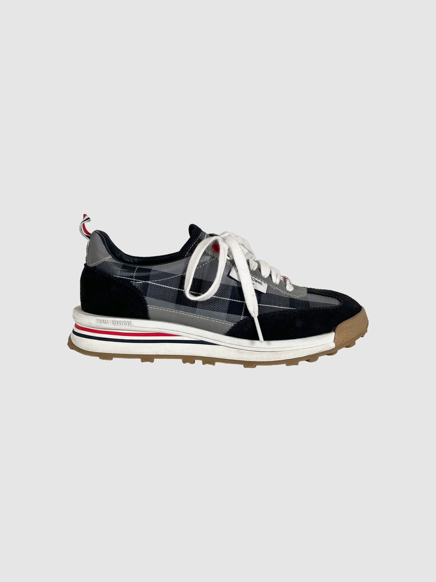 Plaid Sneakers - Size 7.5