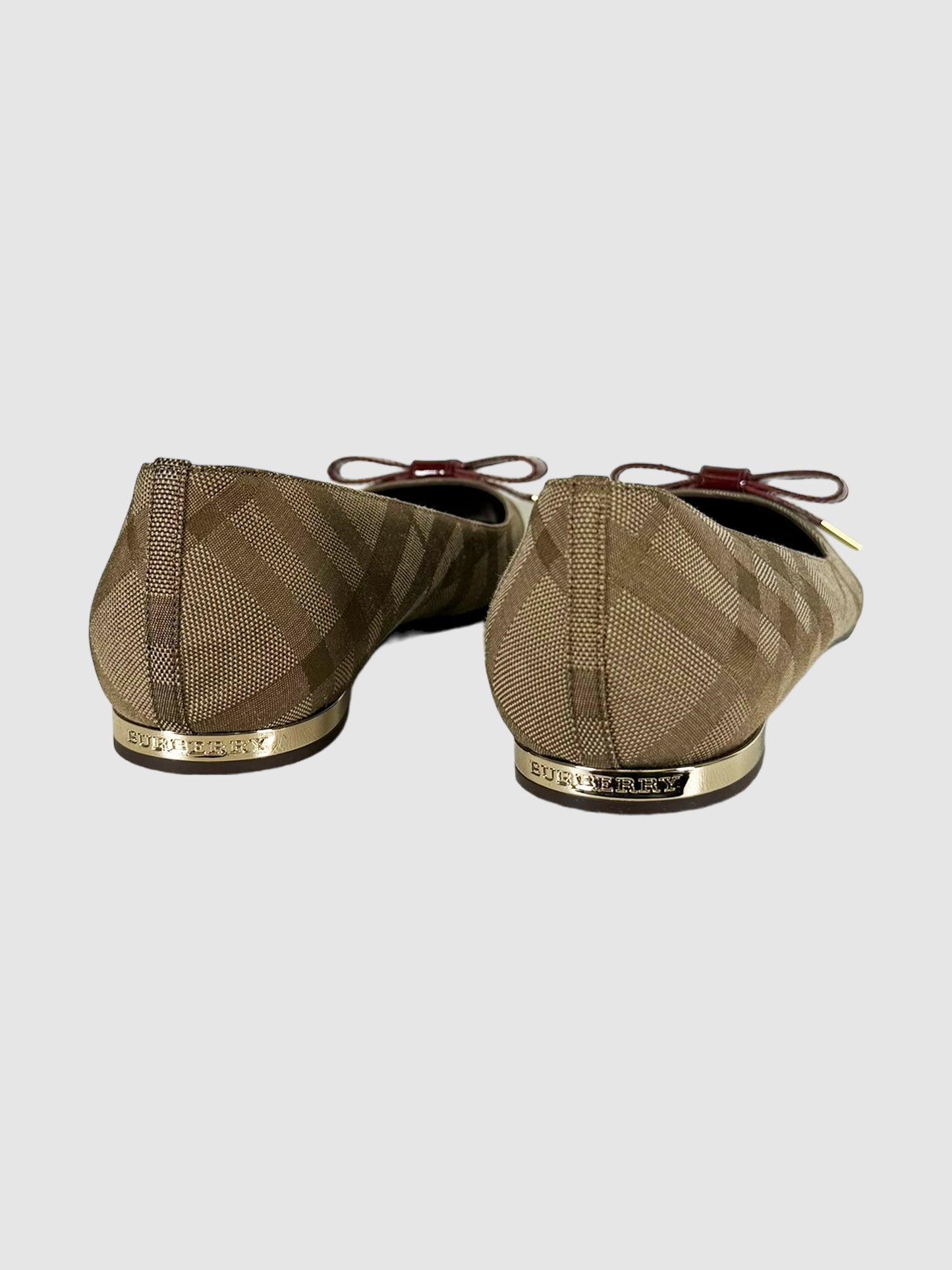 Burberry Plaid Flats - Size 36.5