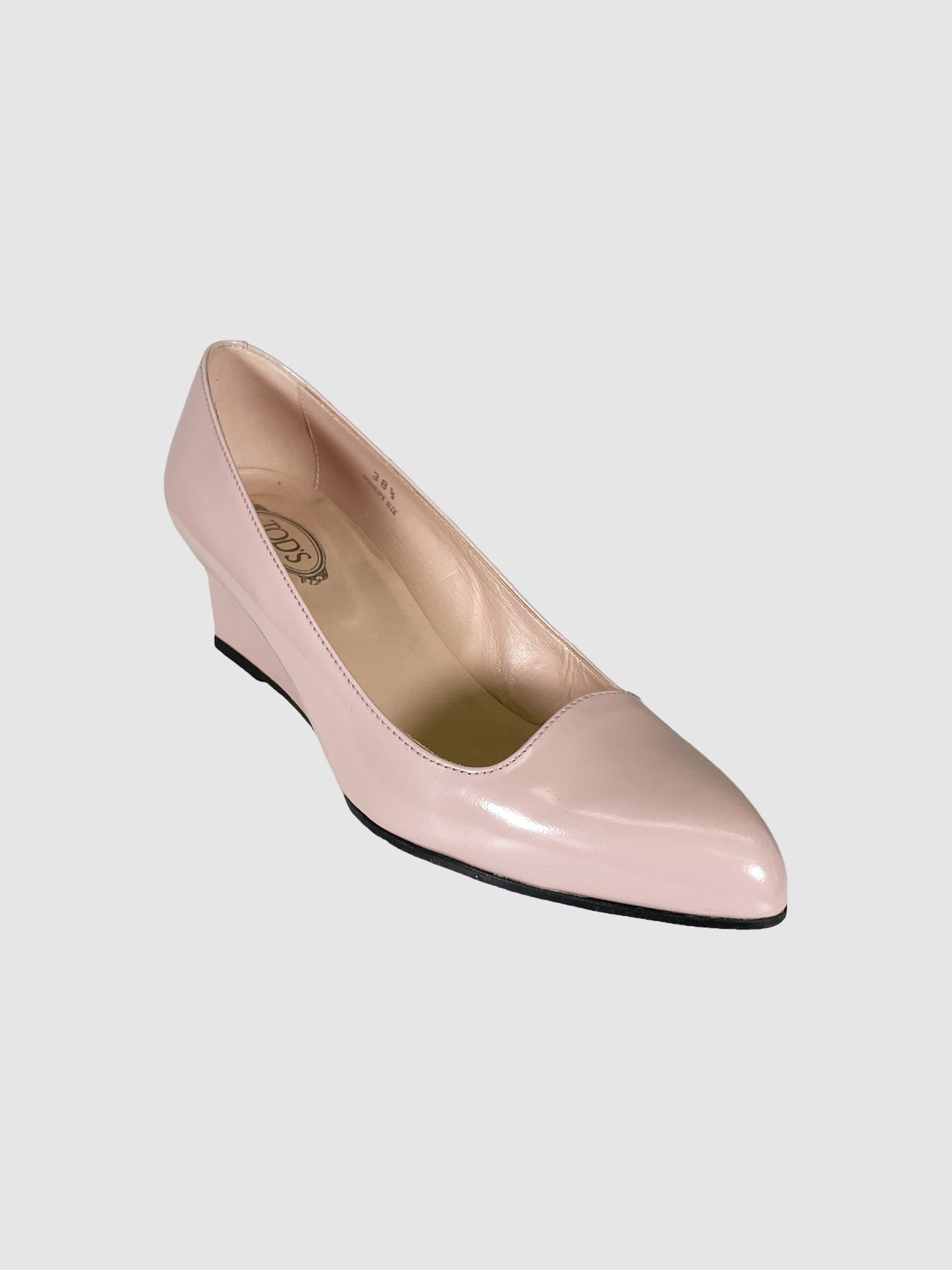 Tod's Patent Leather Wedges - Size 38.5