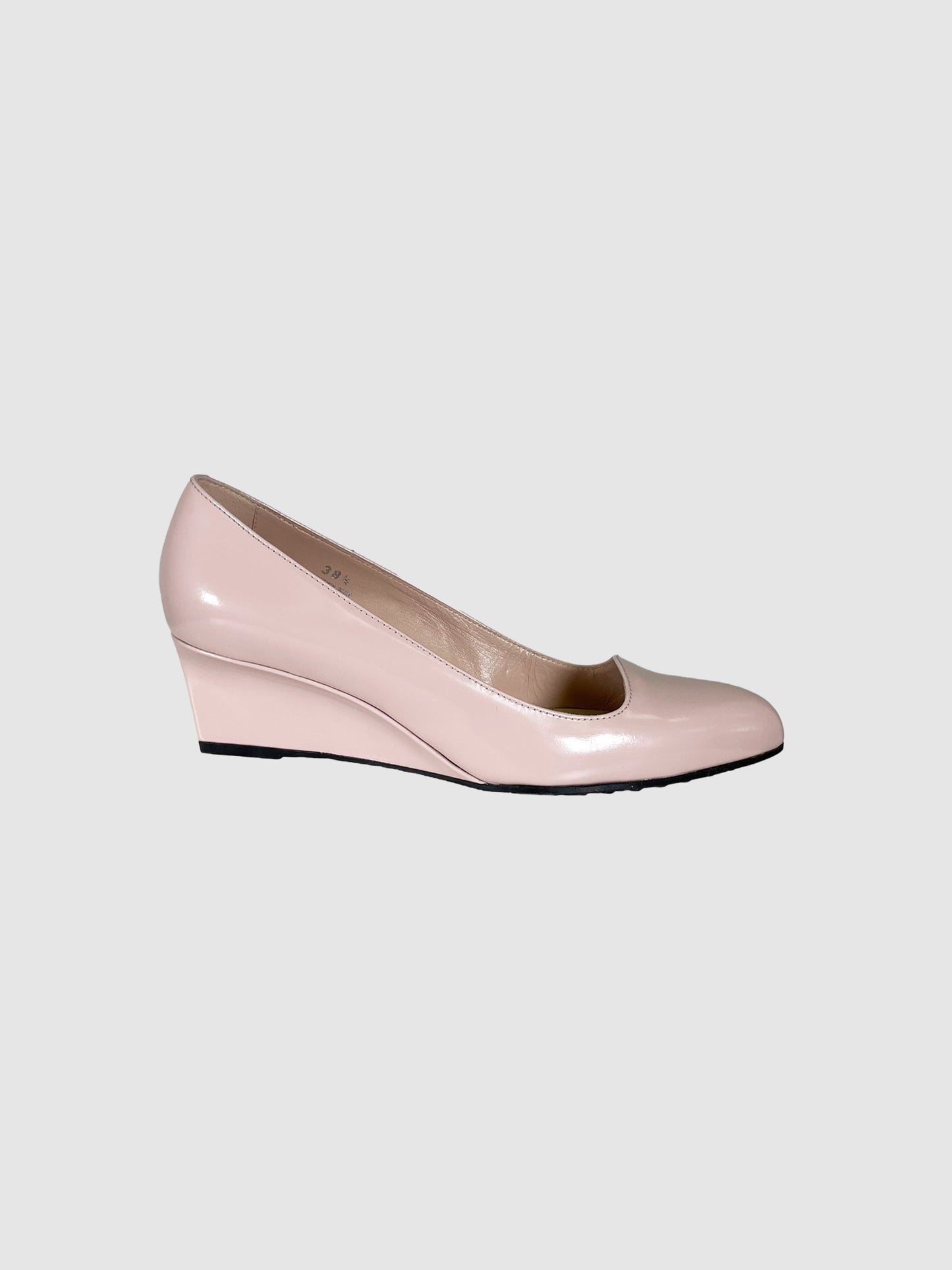 Tod's Patent Leather Wedges - Size 38.5