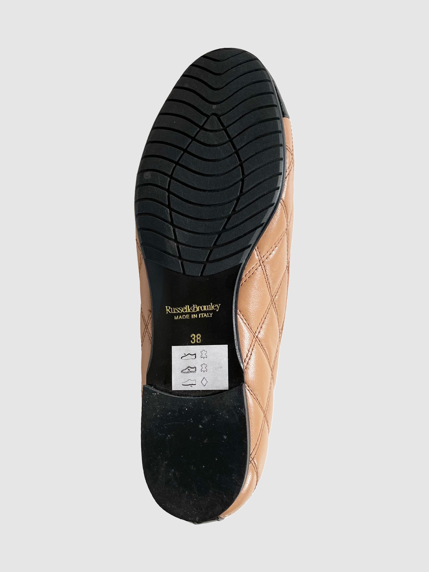 Russell & Bromley Quilted Ballerina Flats - Size 38