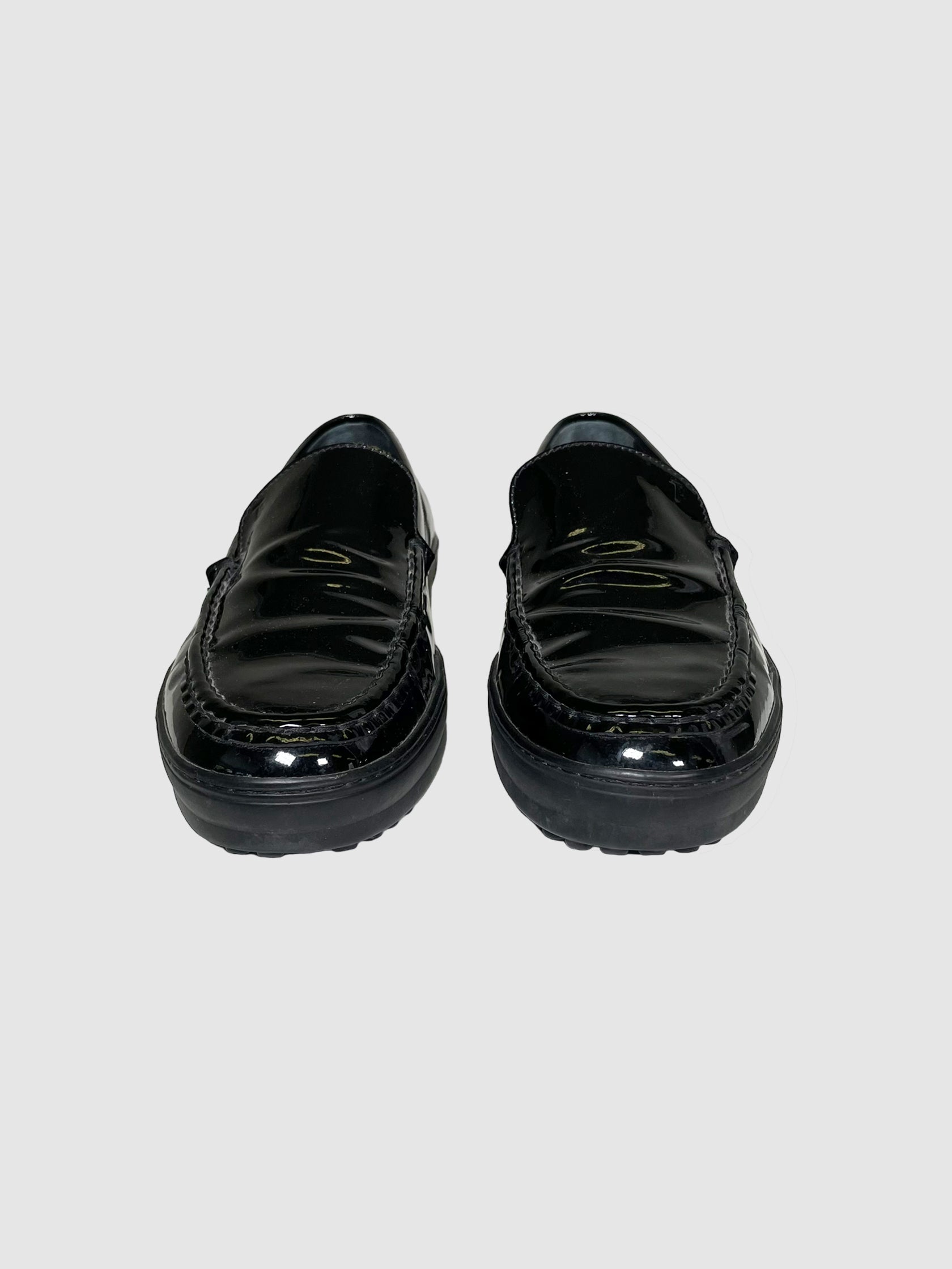 Tod's Patent Leather Loafers - Size 38.5