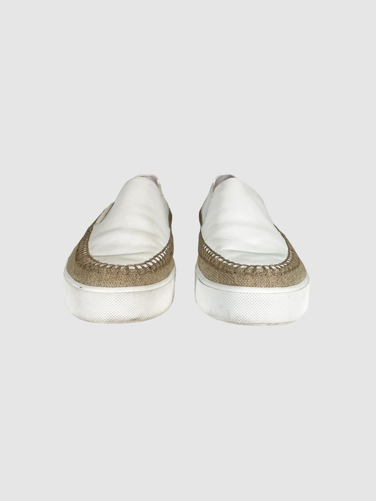 Vince Leather Slip-on Sneakers - Size 38