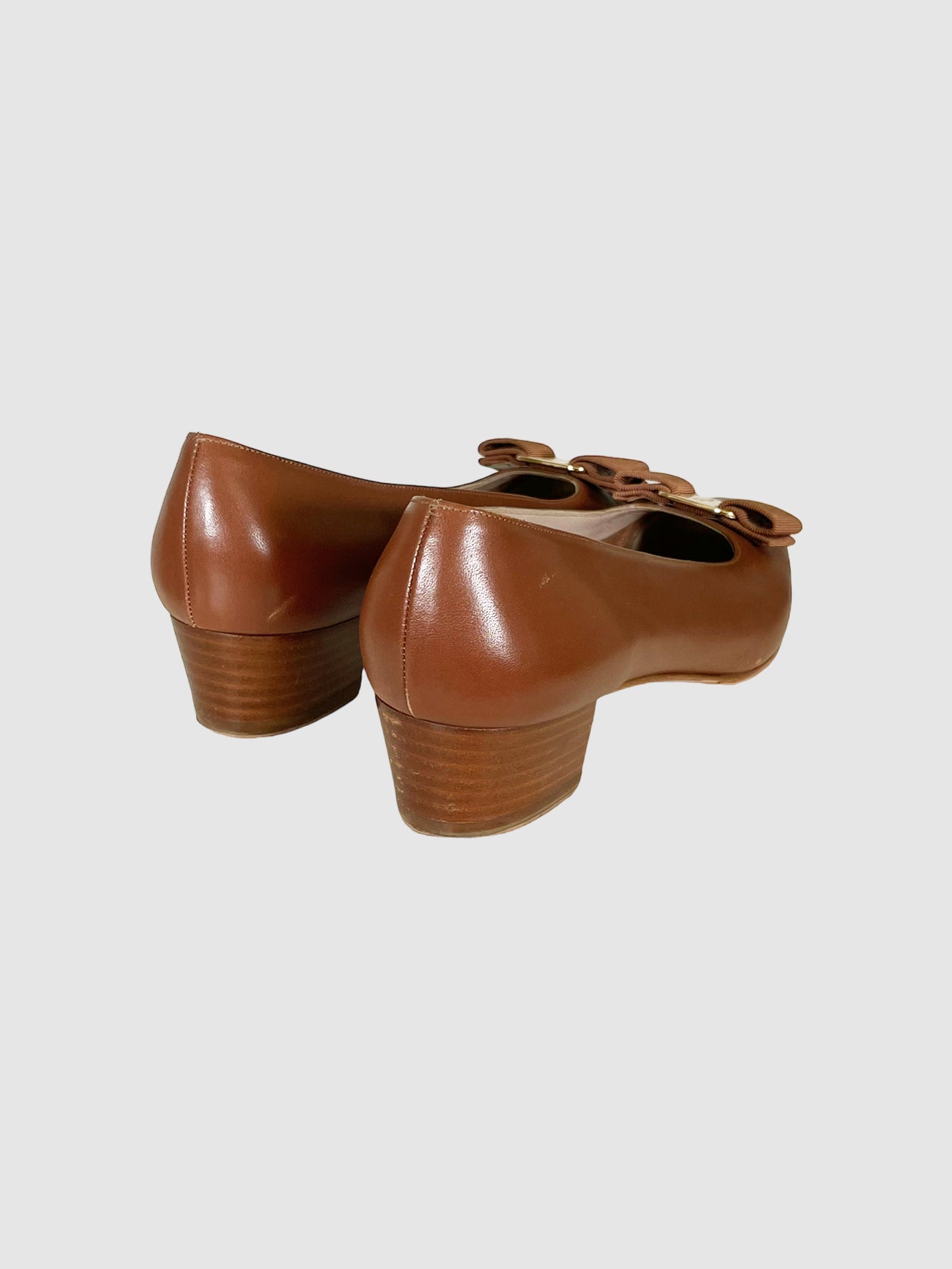 Salvatore Ferragamo Leather Pumps - Size 8.5