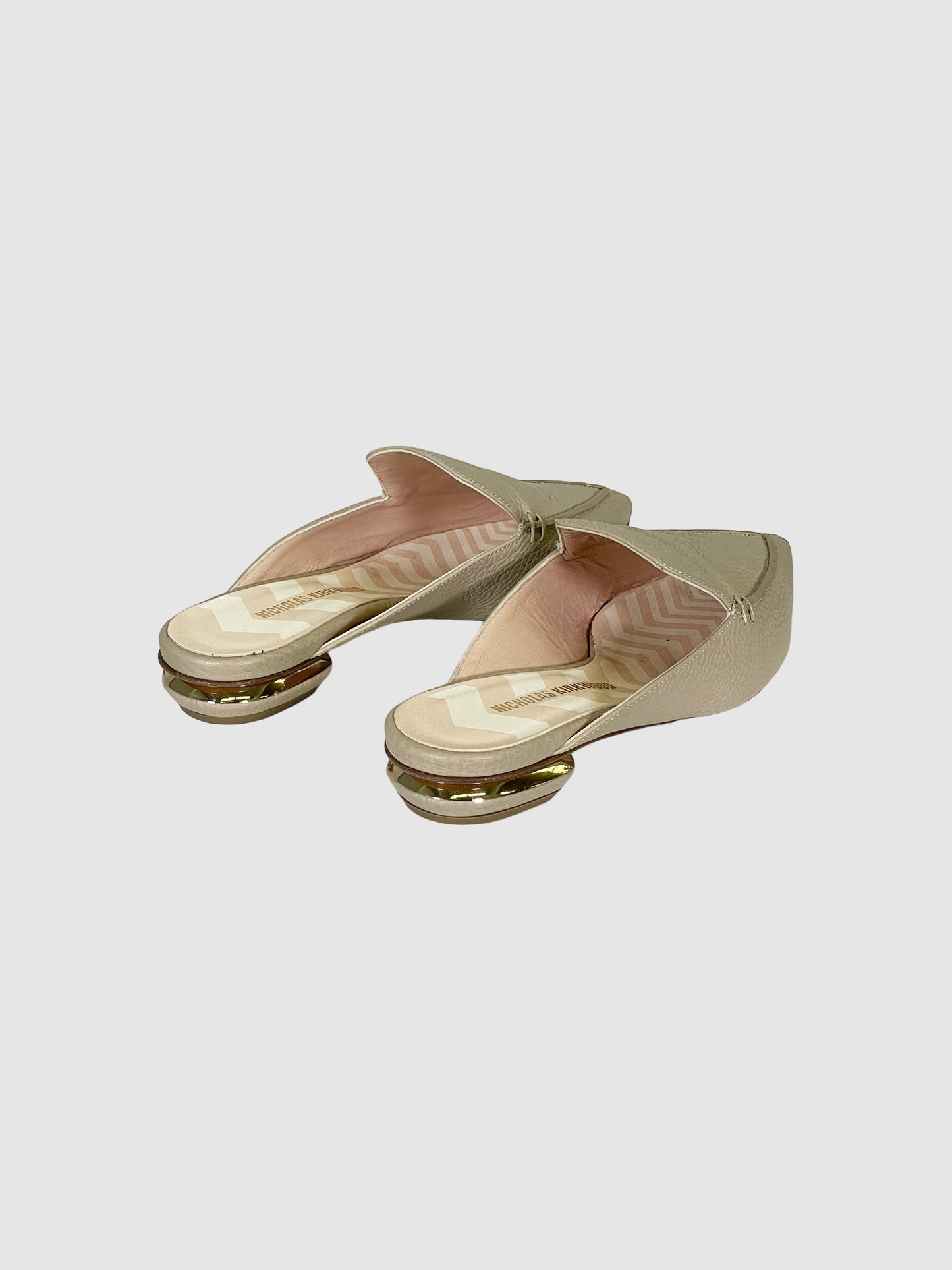 Nicholas Kirkwood Leather Mules - Size 35.5