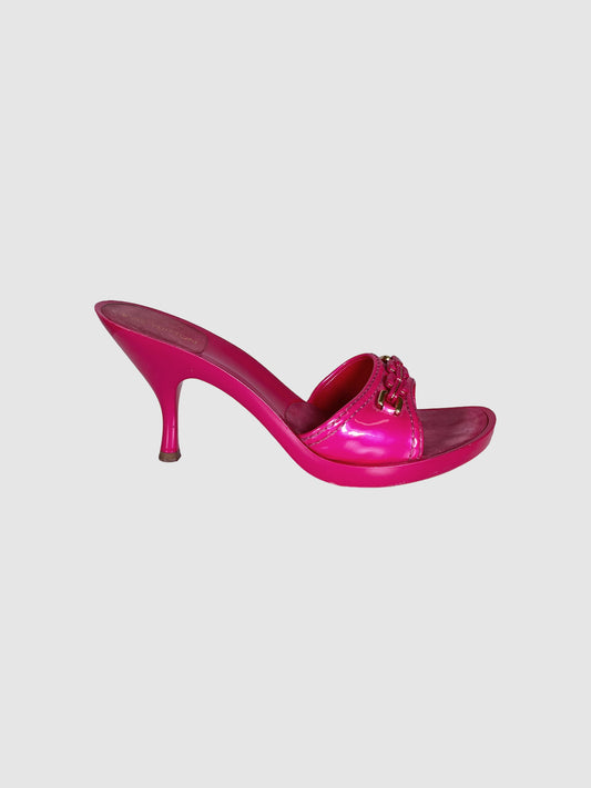 Louis Vuitton Hot Pink Slides - Size 39