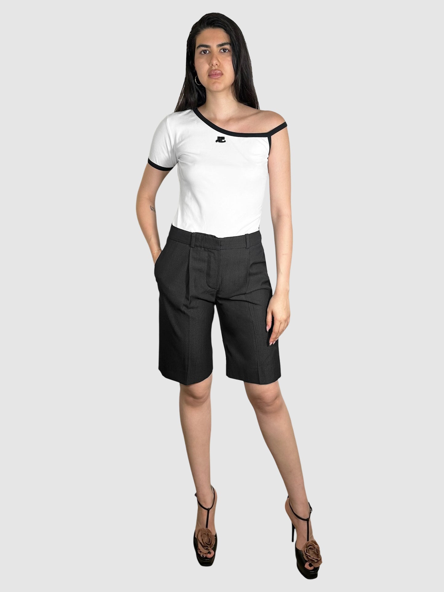 Pleated City Shorts