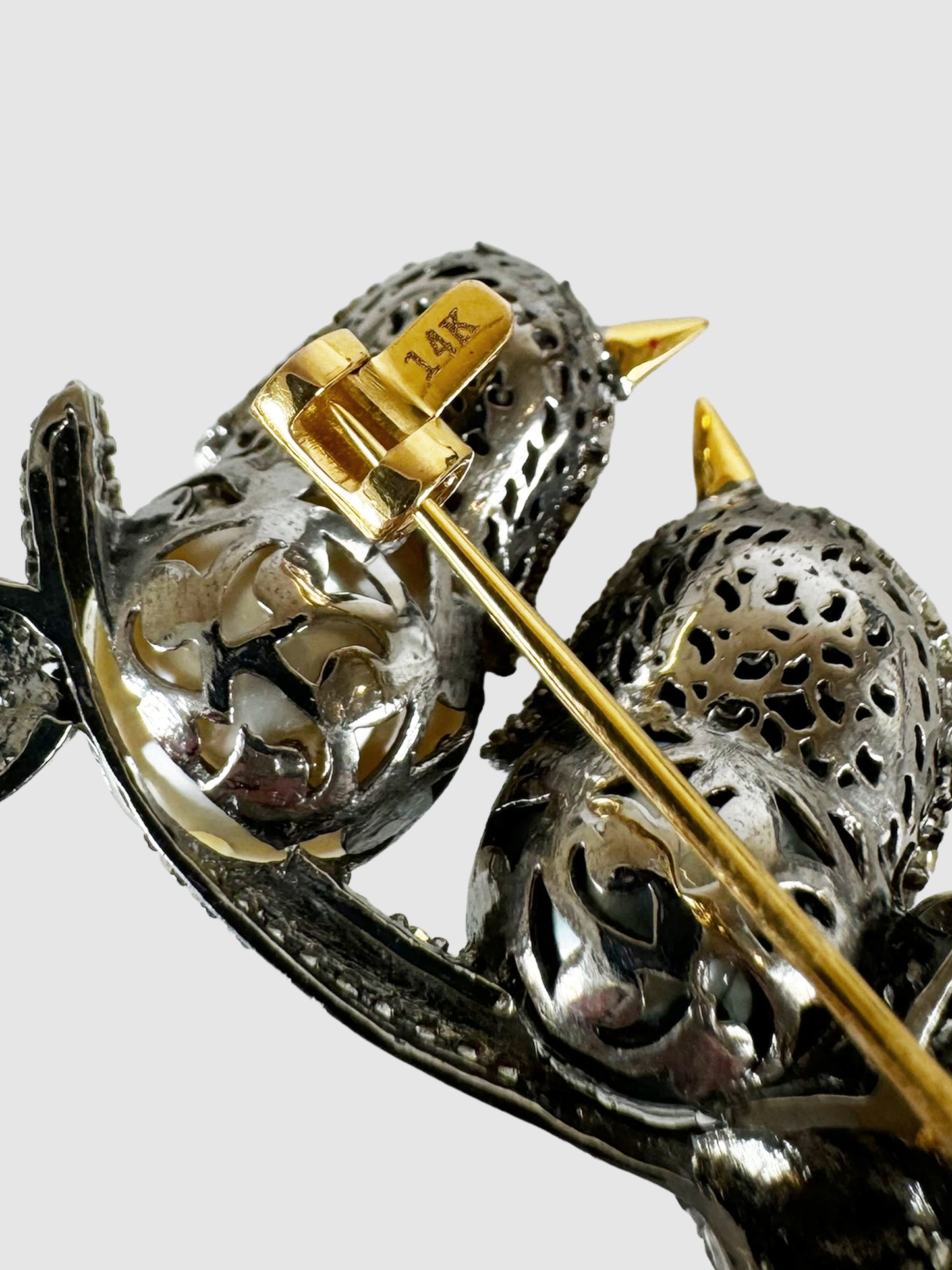 Two Birds Victorian Brooch