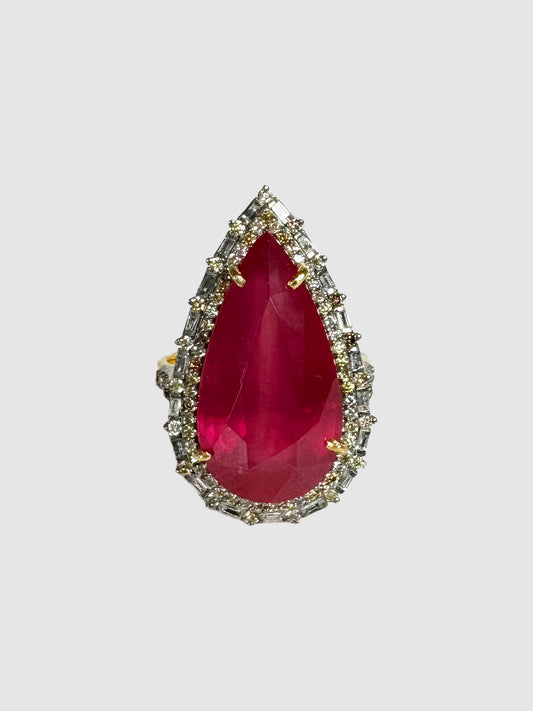 Victorian Ruby and Diamond Ring