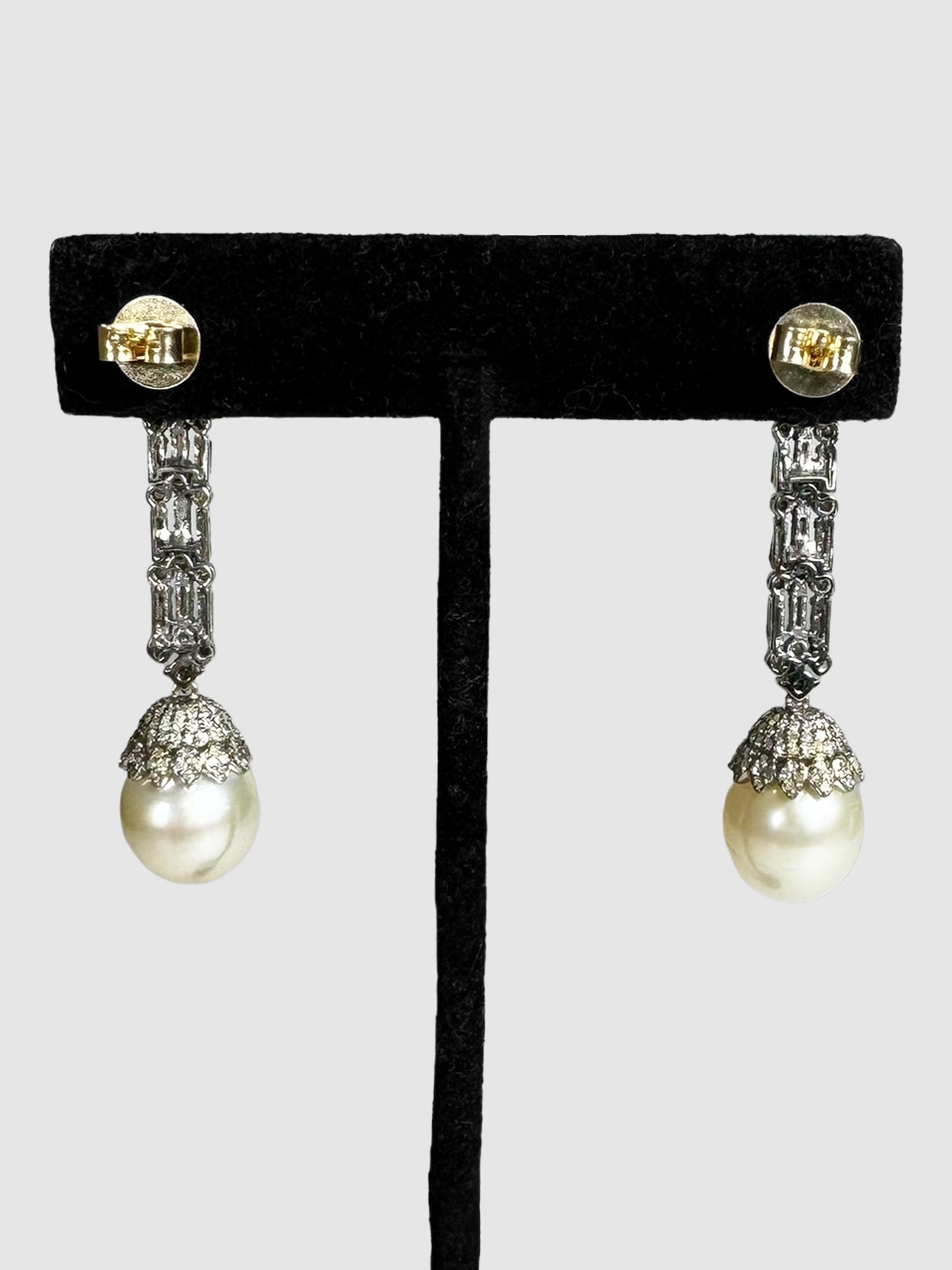 Victorian Emerald and Pearl Earrings