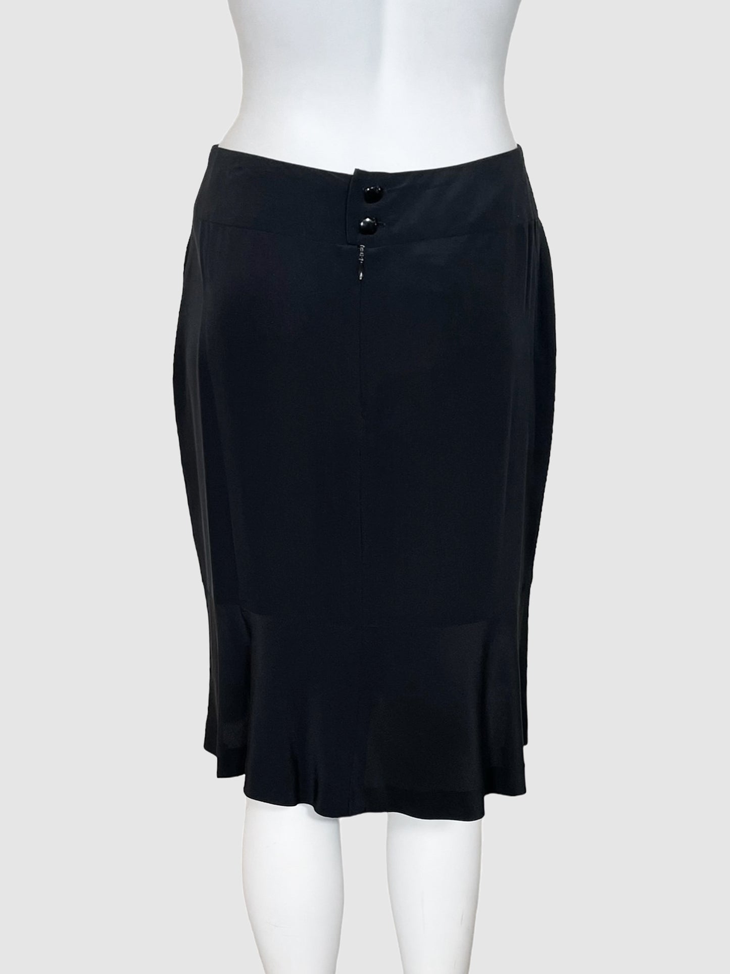 Chanel Silk Knee-Length Skirt - Size 38