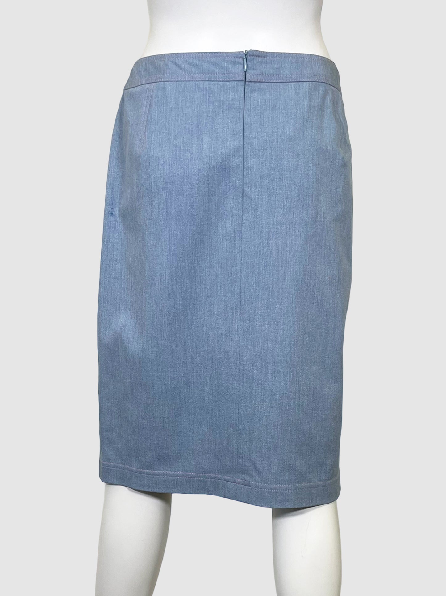 Denim Skirt with Contrast Stitching - Size 42