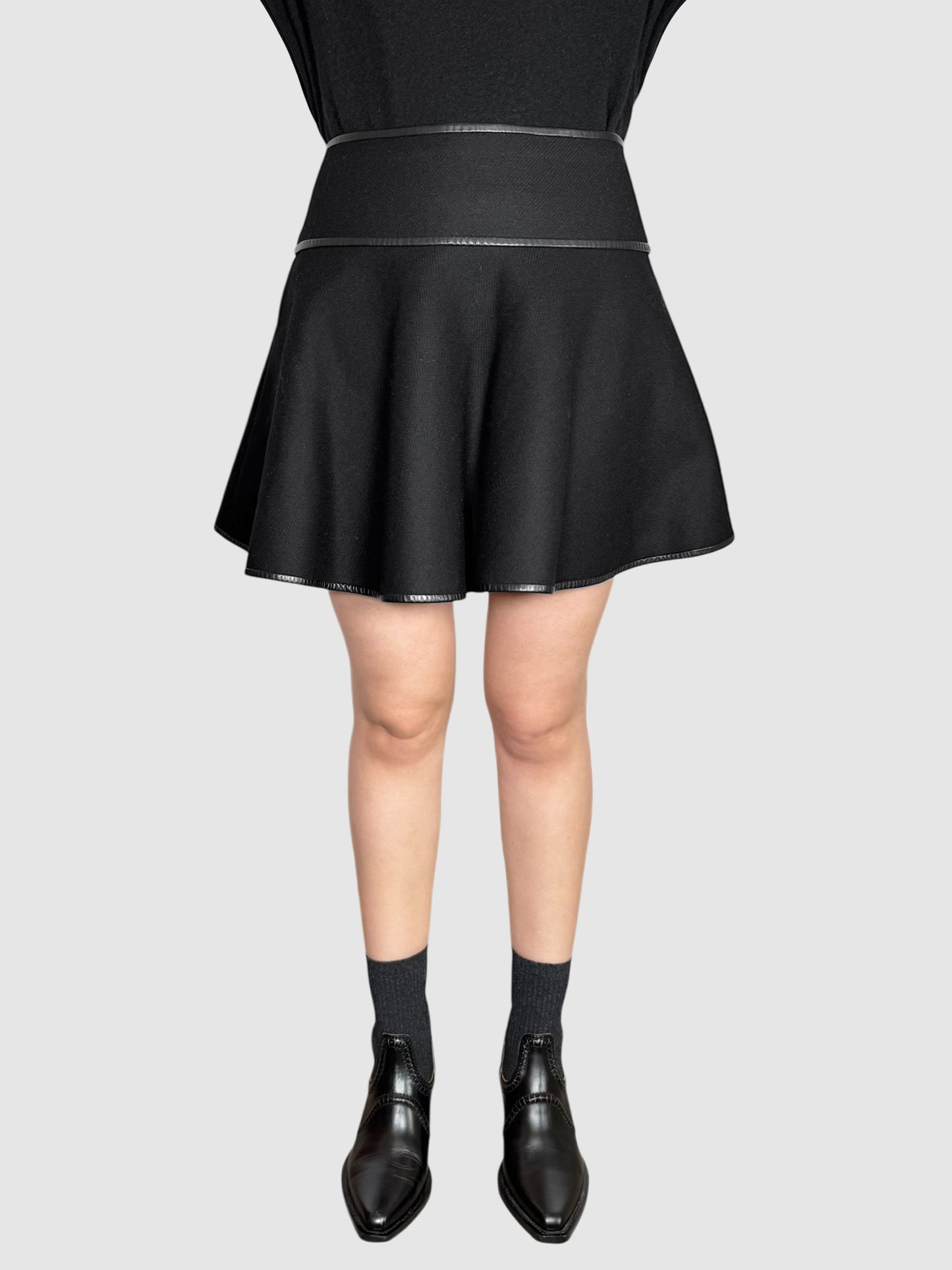 Wool Mini Skirt