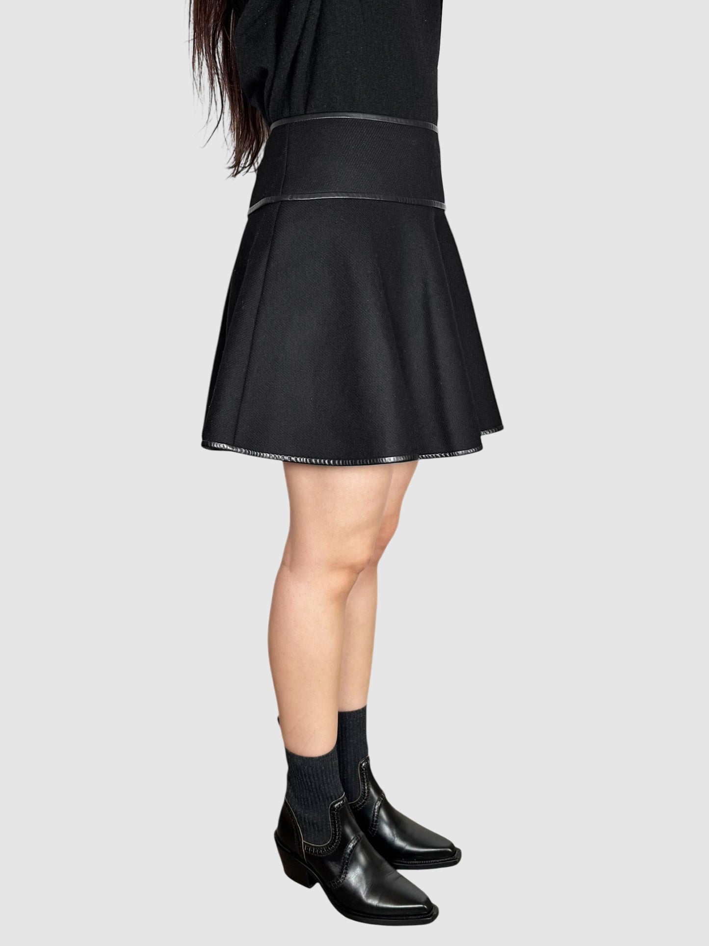 Wool Mini Skirt