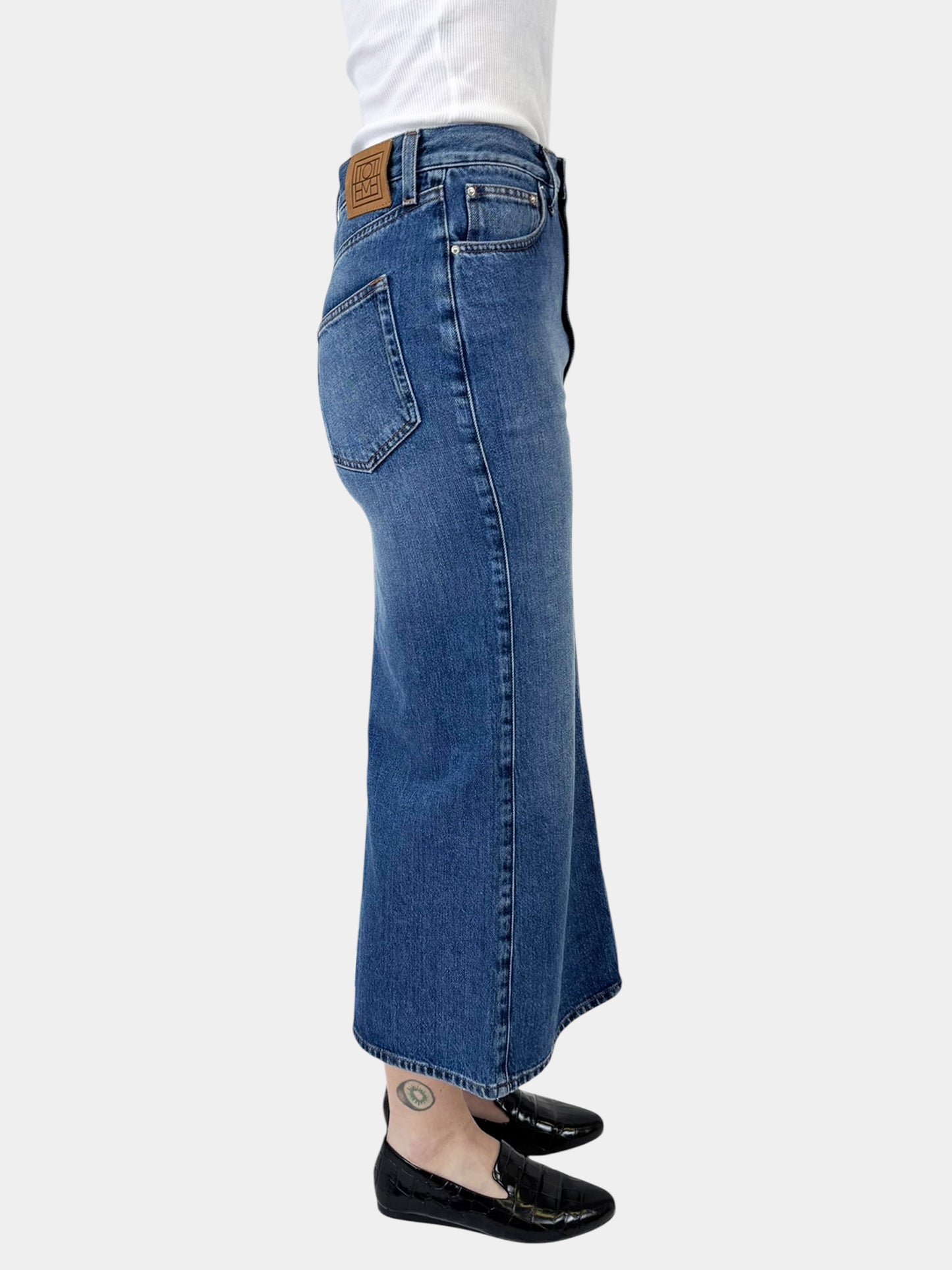 Denim Maxi Skirt - Size S